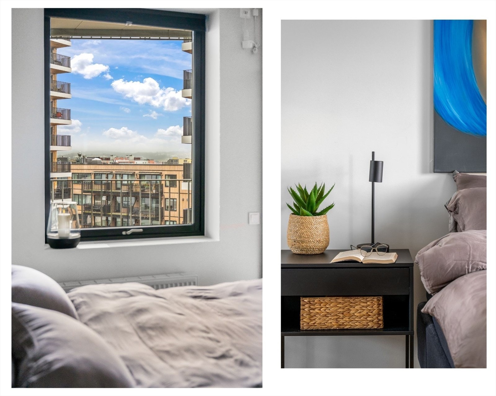 Utsikt fra sengen. Galleribilde