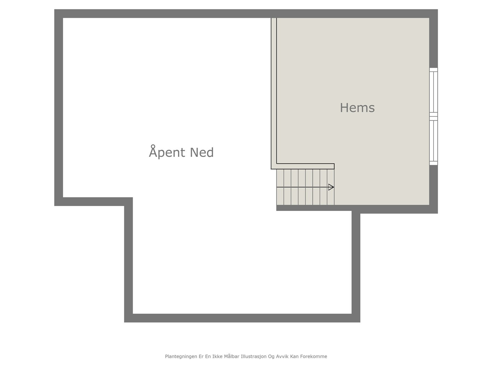 Plantegning hems. Galleribilde