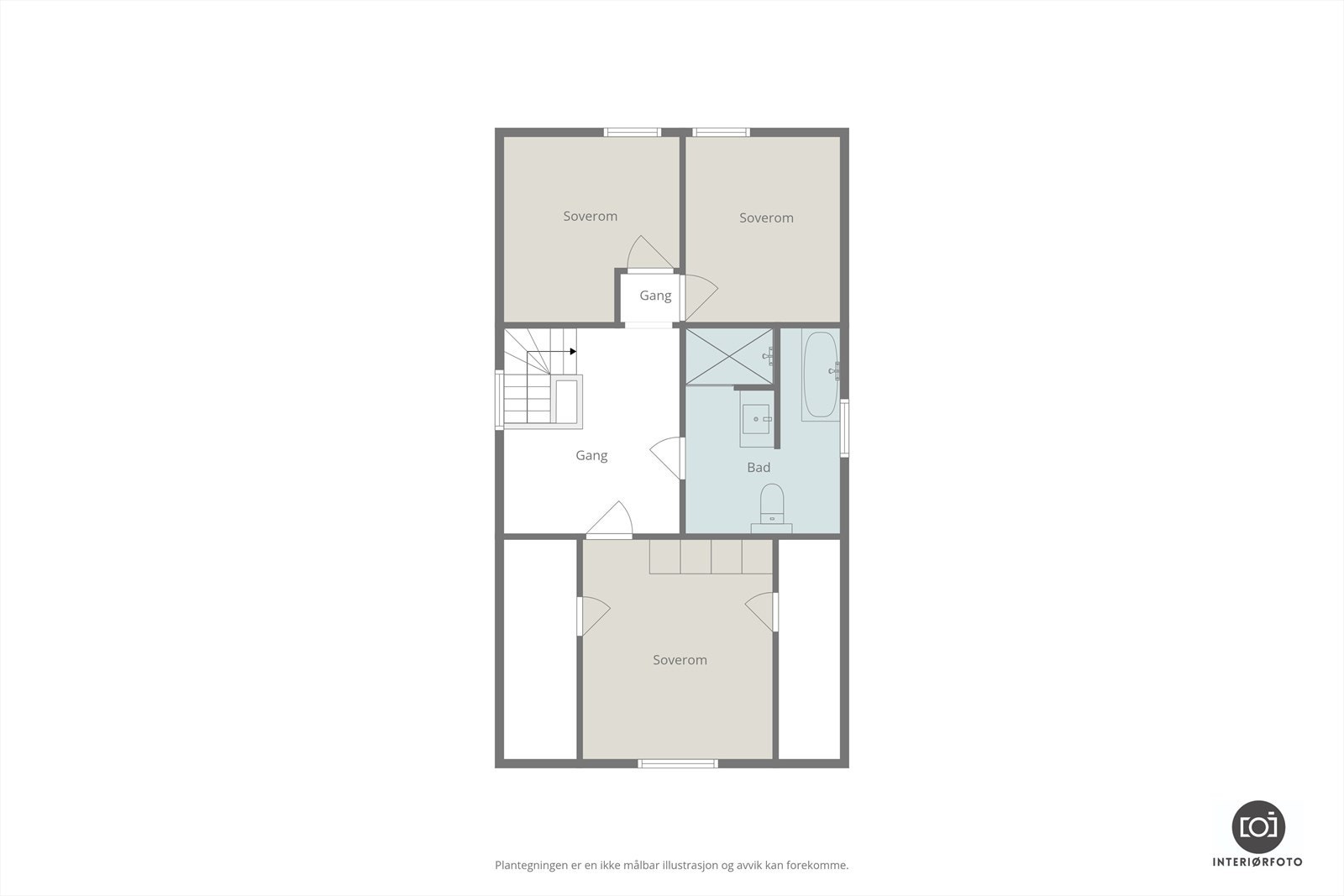 Plantegning for 2. etasje Galleribilde