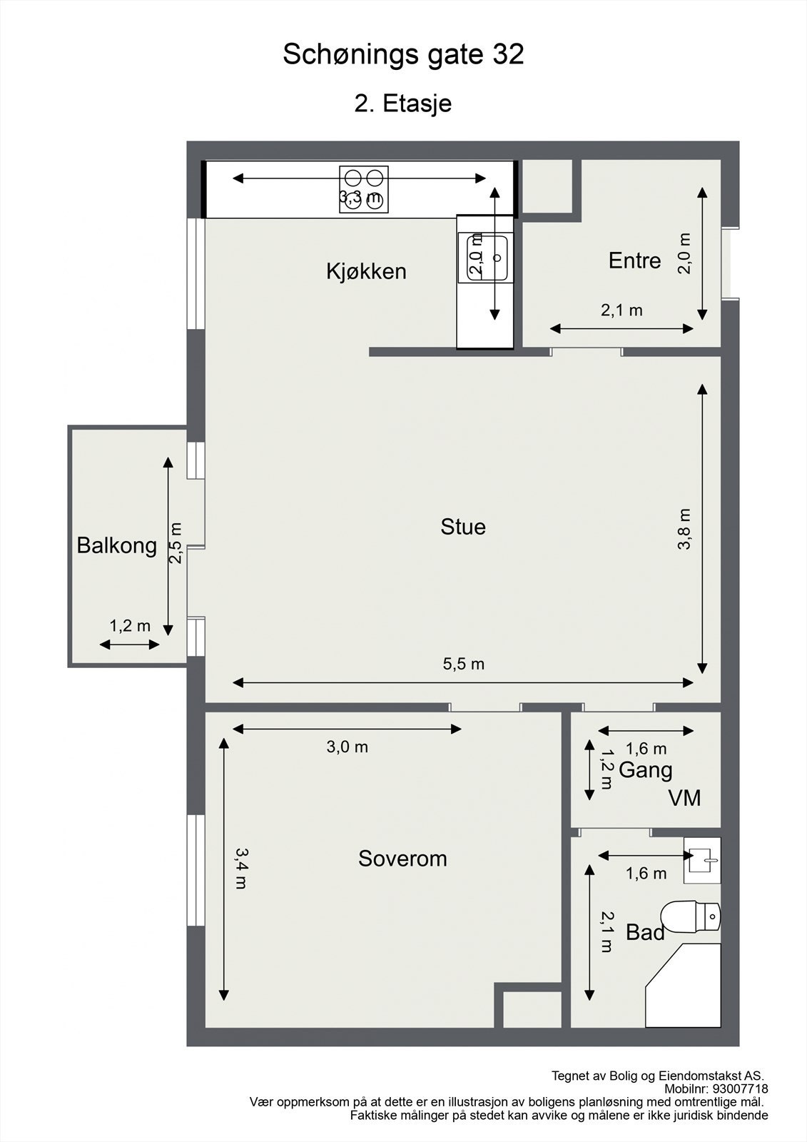 Plantegning Galleribilde