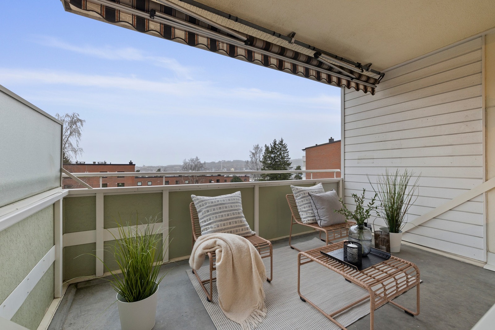 Leiligheten har en nordvestvendt balkong på ca. 9,3 m² med adkomst fra stuen Galleribilde