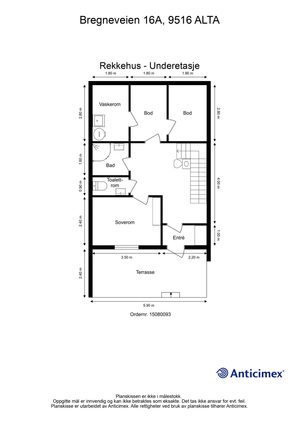Plantegning underetasje. Galleribilde