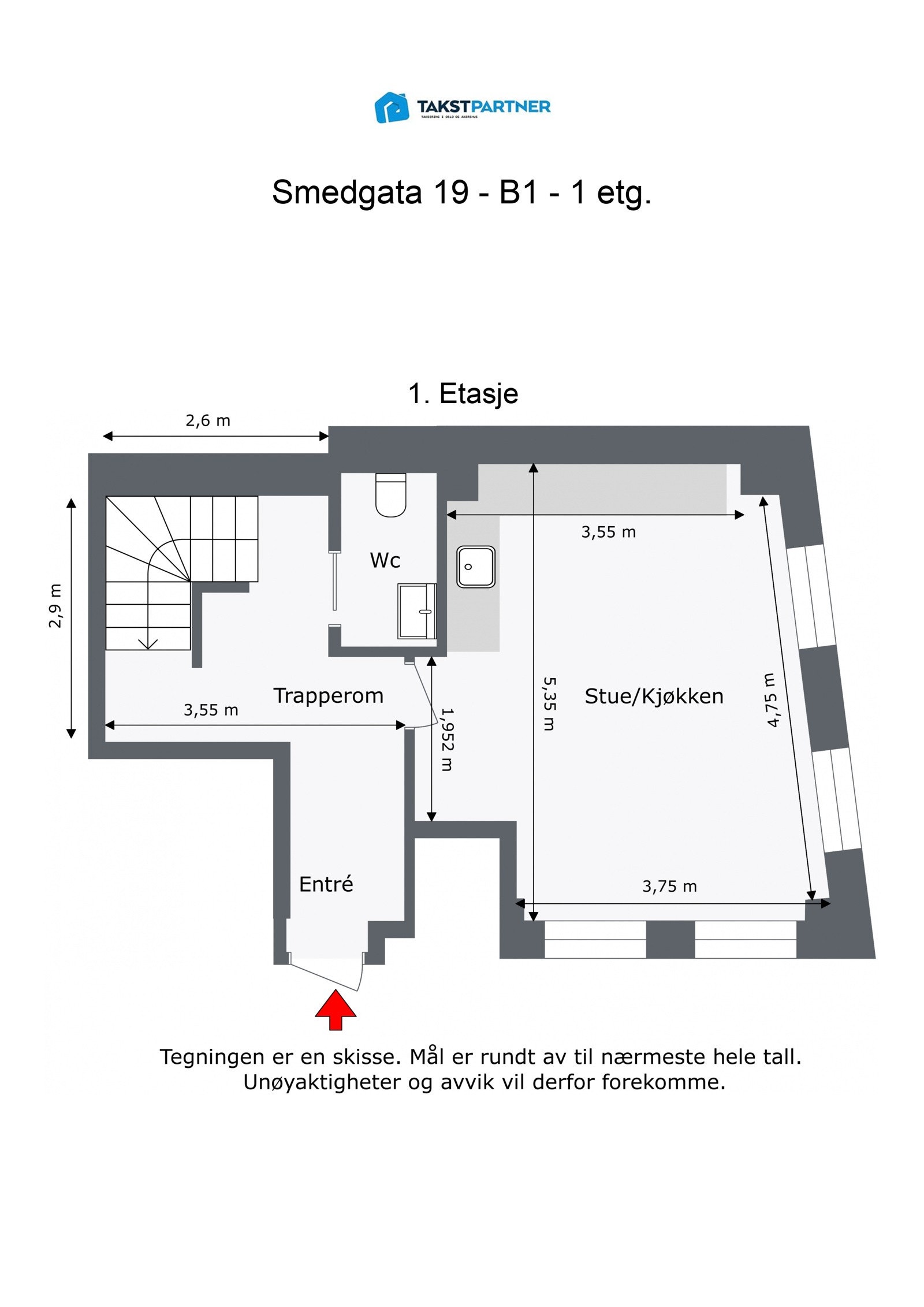 Plantegning 1.etasje Galleribilde