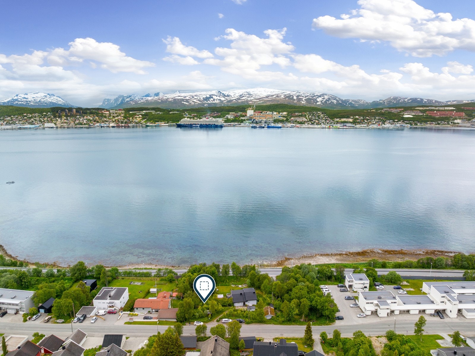 Dronefoto. Galleribilde