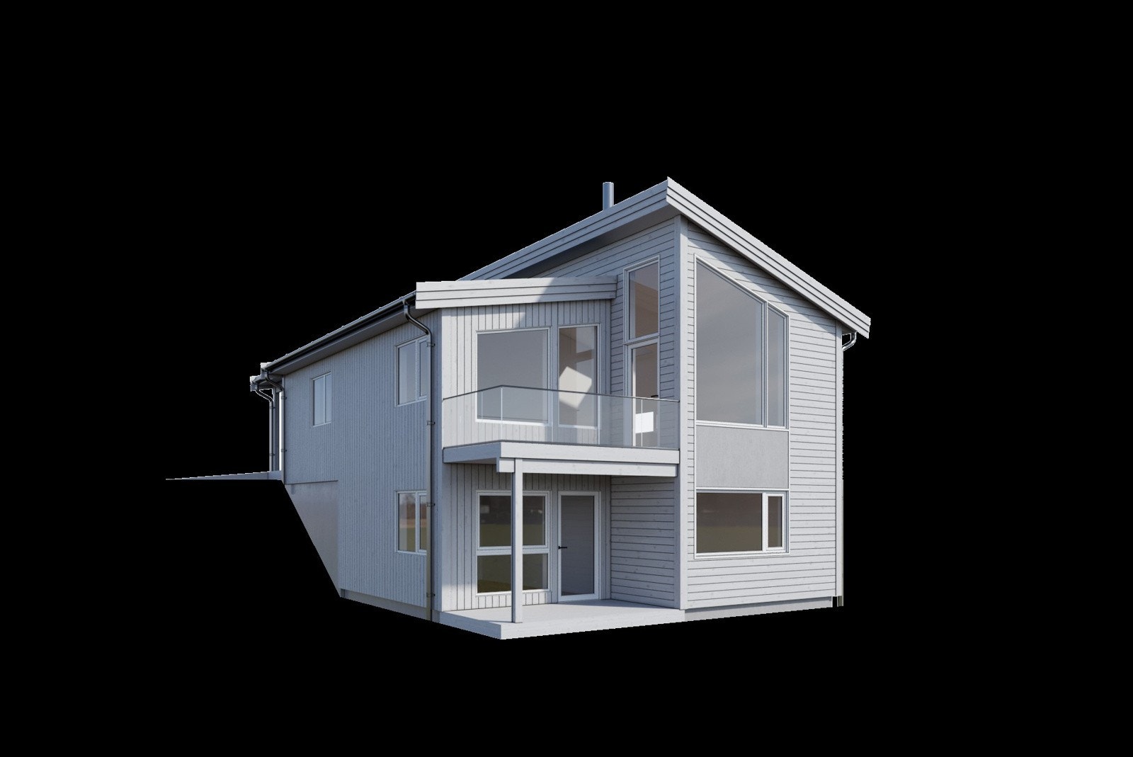 Eksempel på husmodell 913 Giske fra Ferdighus. Bilde lånt fra www.ferdighus.no. Galleribilde