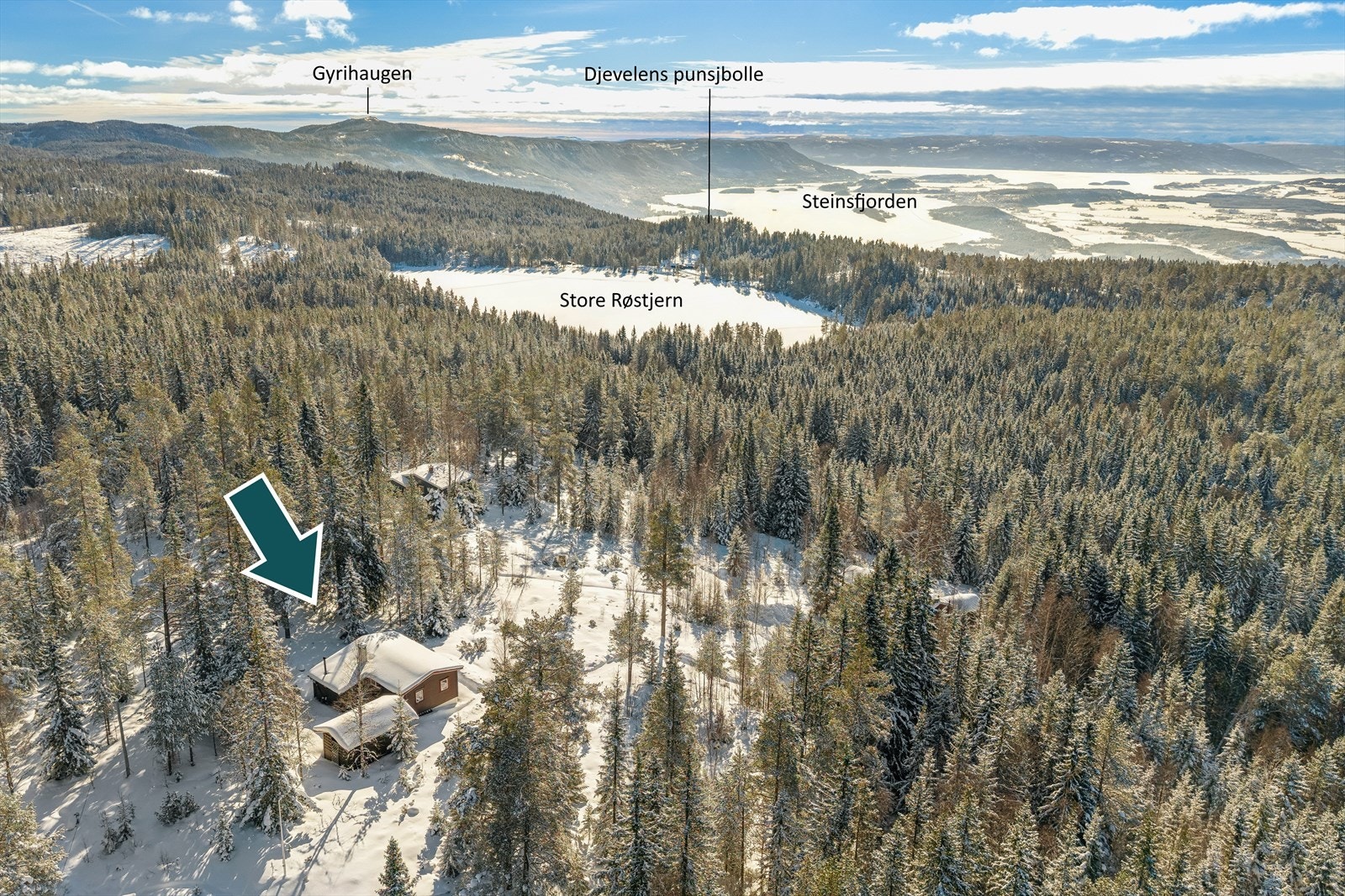 Luftige omgivelser med gode solforhold og praktfull utsikt. Galleribilde