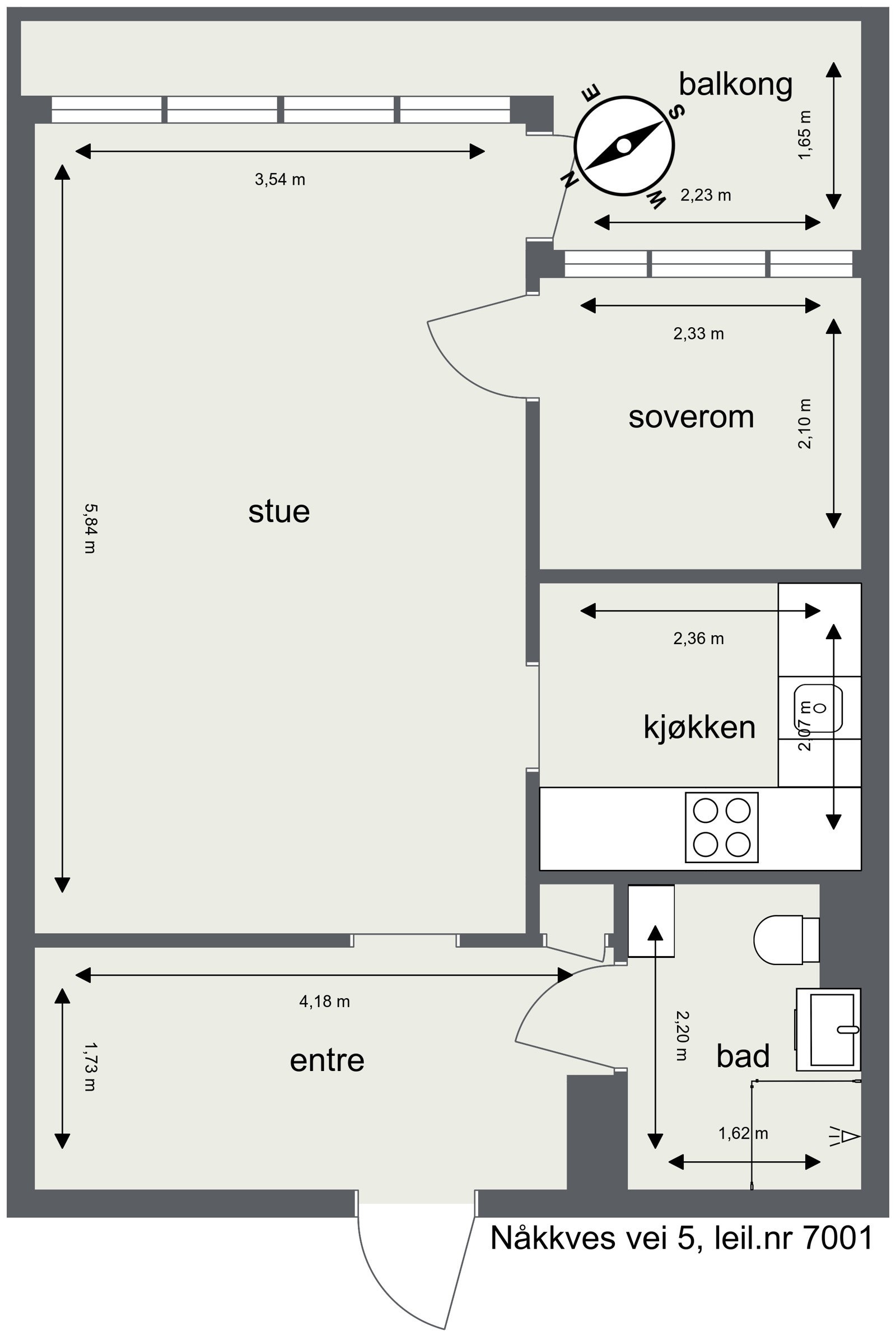 Nåkkves vei 5, leil 7001 Galleribilde