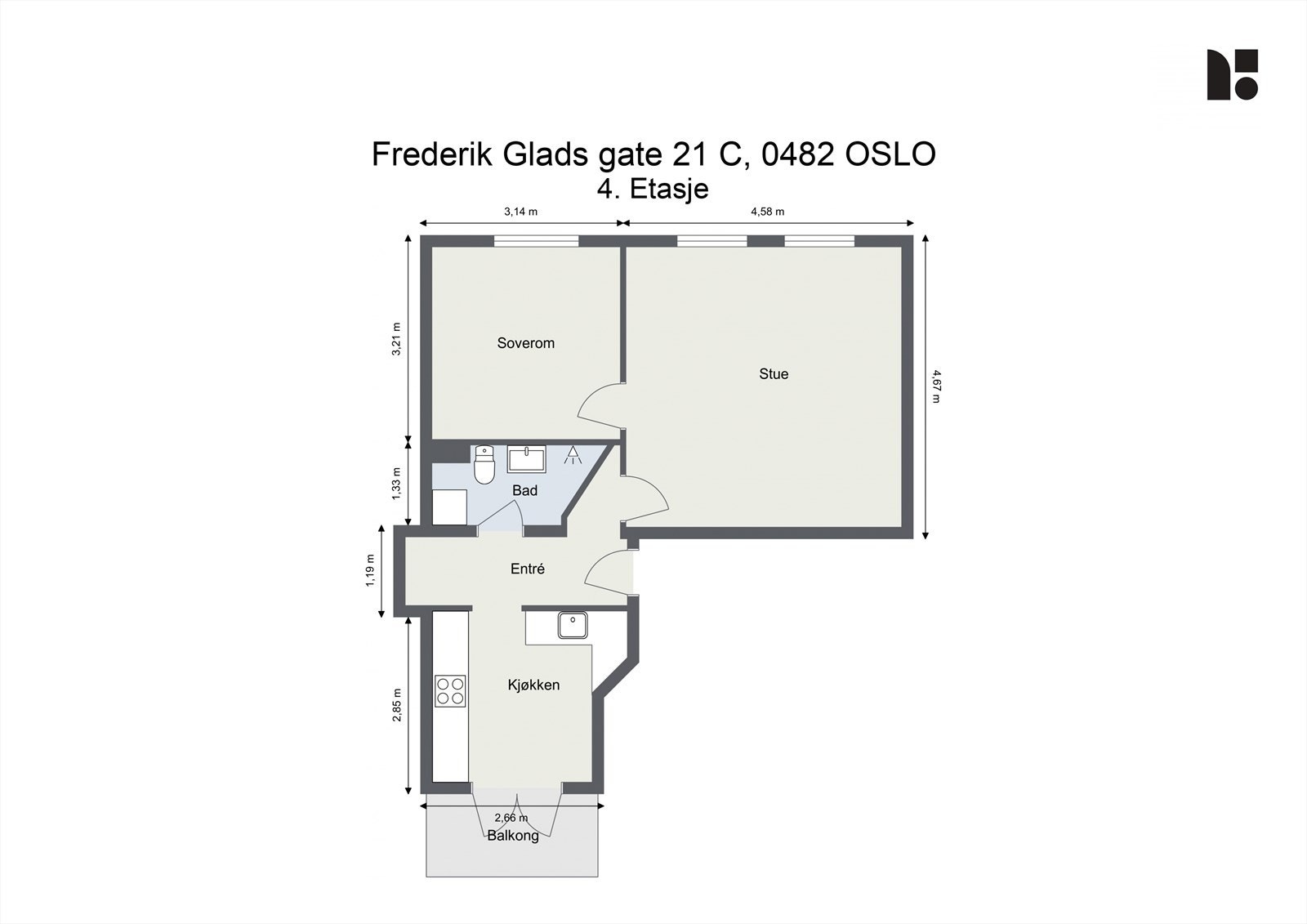 Plantegning Galleribilde