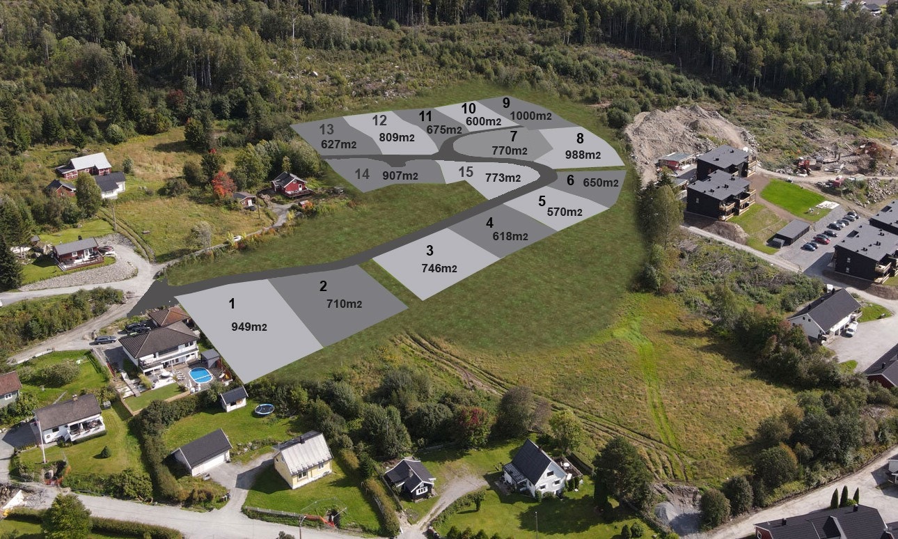 Velkommen til Nedre Kongsli - 15 eneboligtomter sentralt på Jaren, klare med infrastruktur Galleribilde