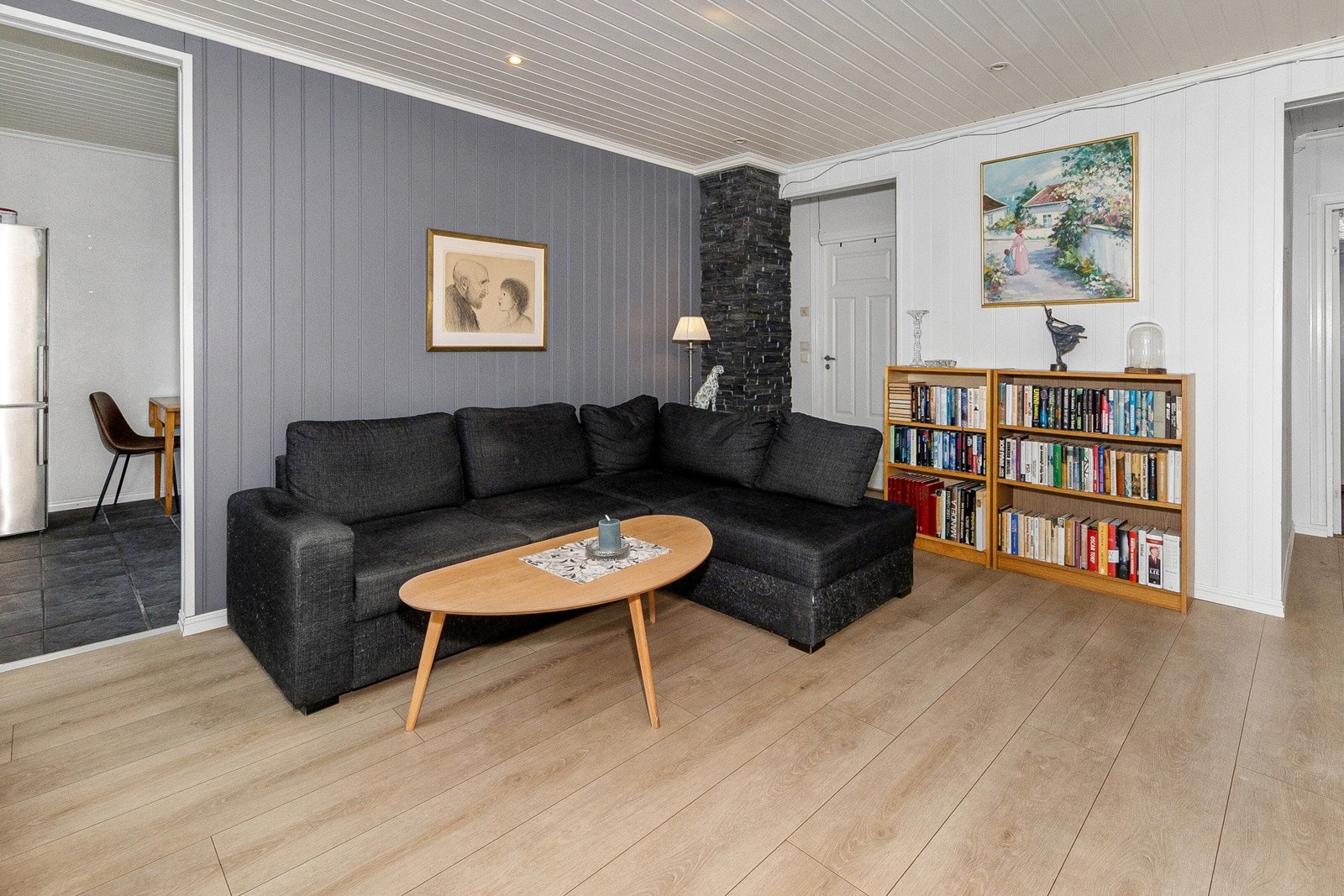 Pipe som gir mulighet for vedovn hvis ønskelig Galleribilde