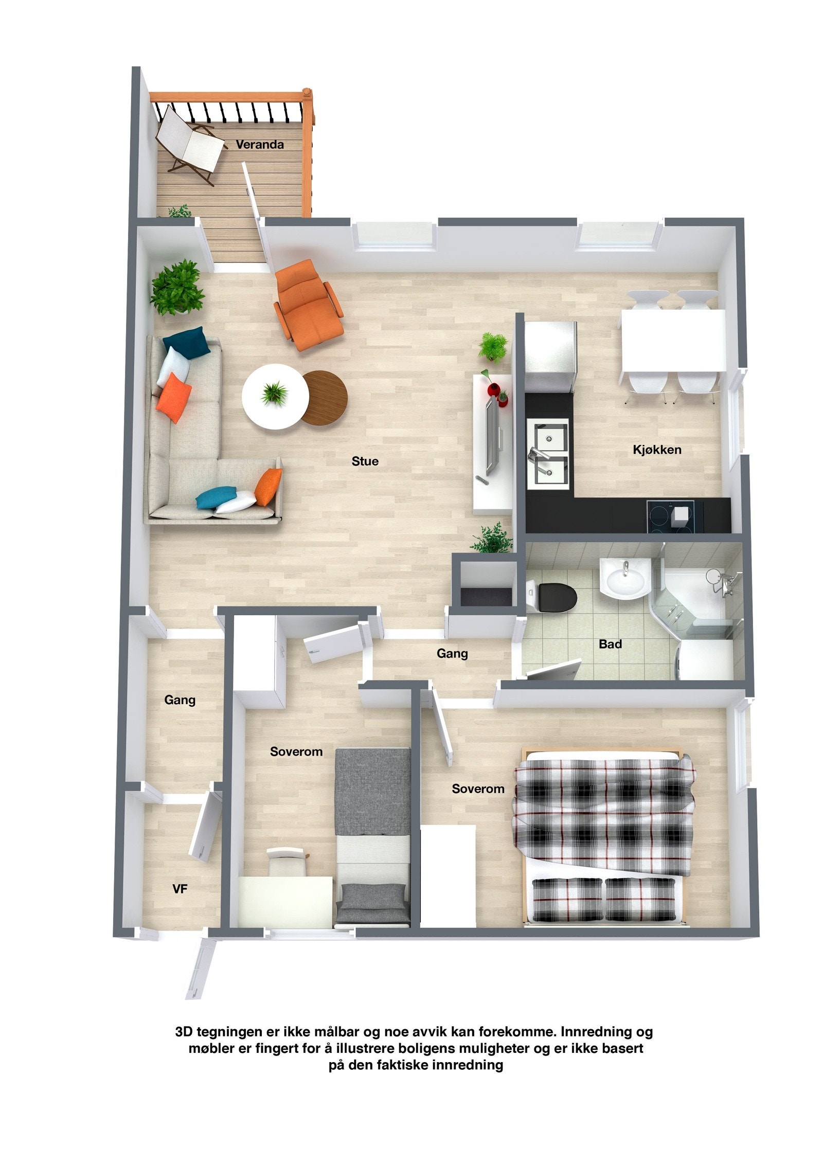 Planskisse Galleribilde