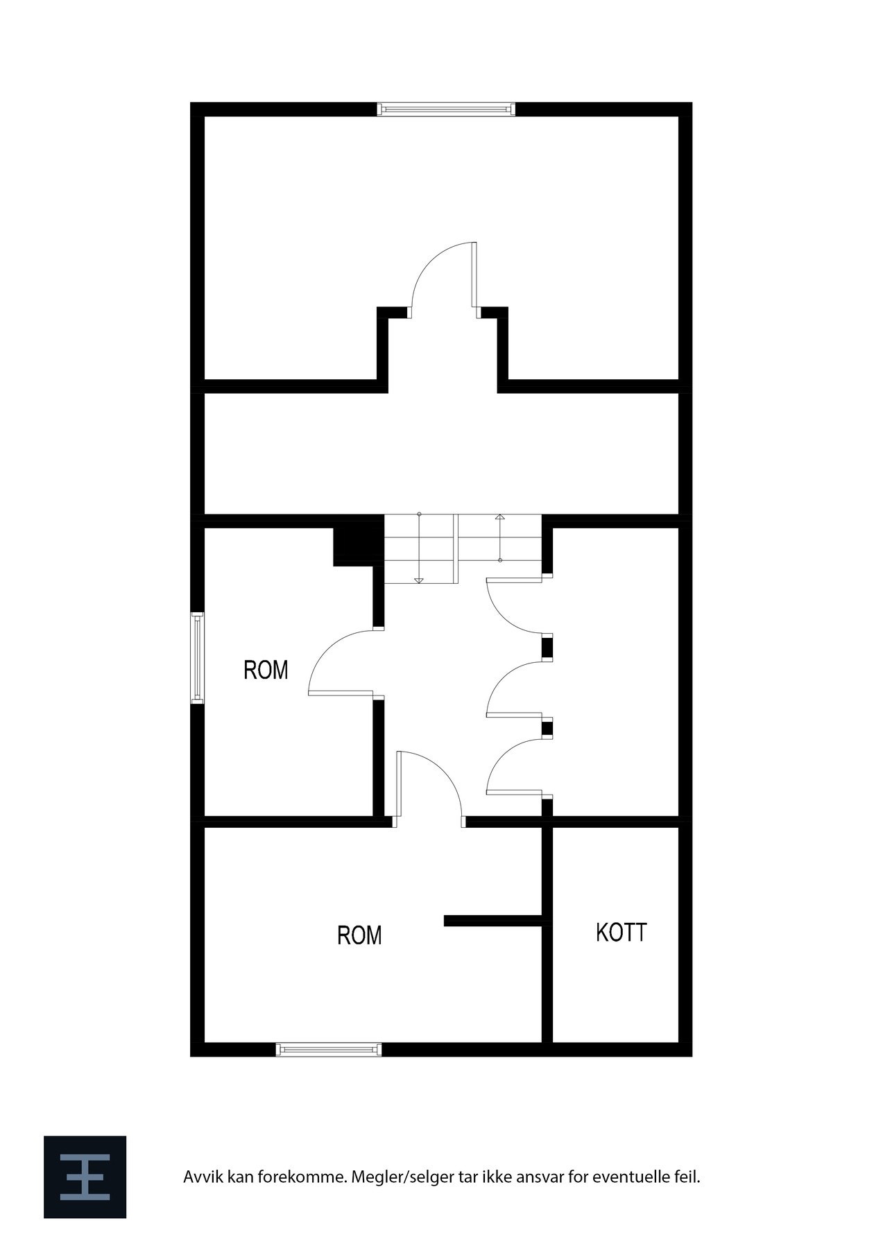 Plantegning - Loft. Galleribilde
