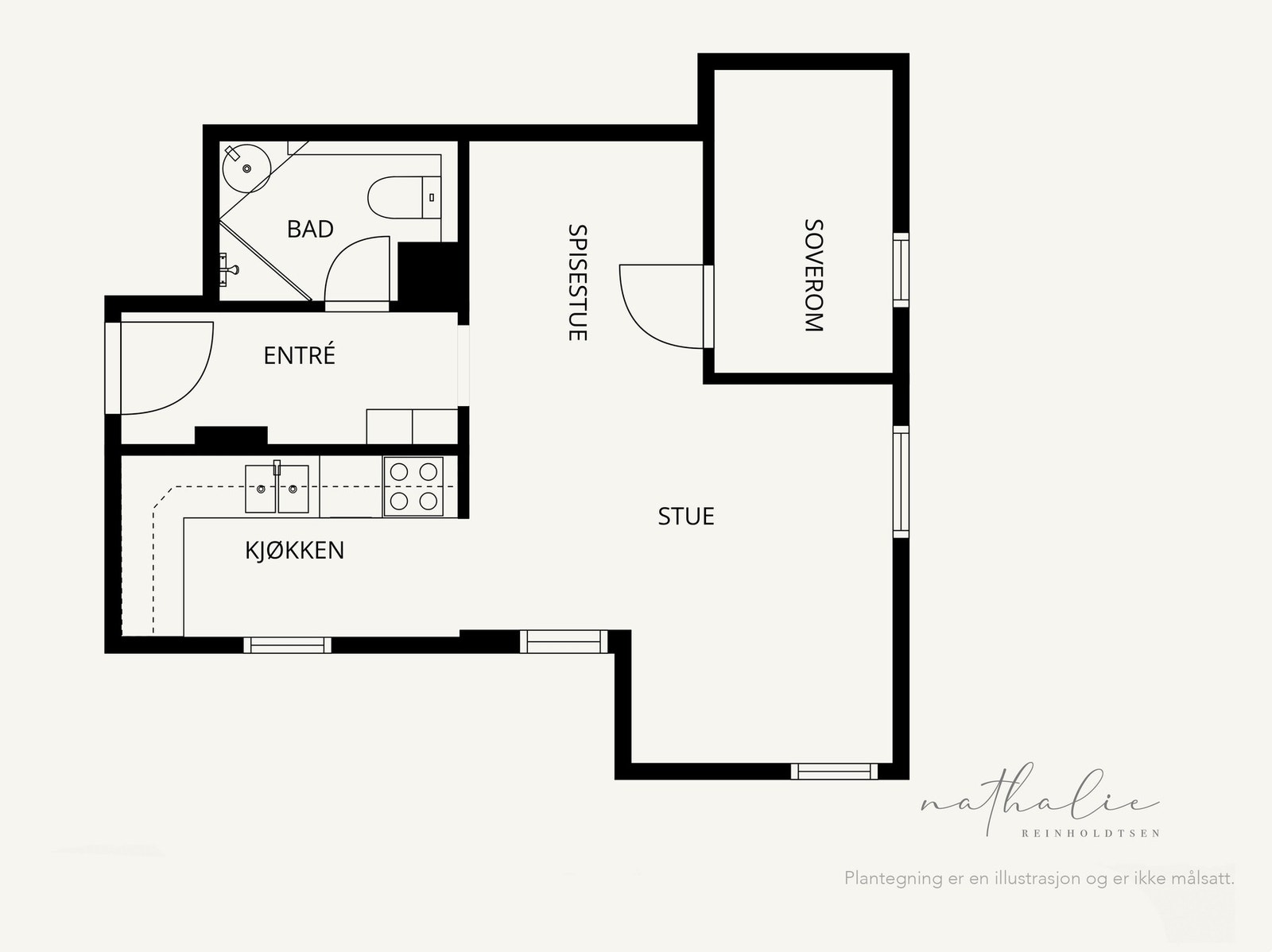 Plantegning Galleribilde