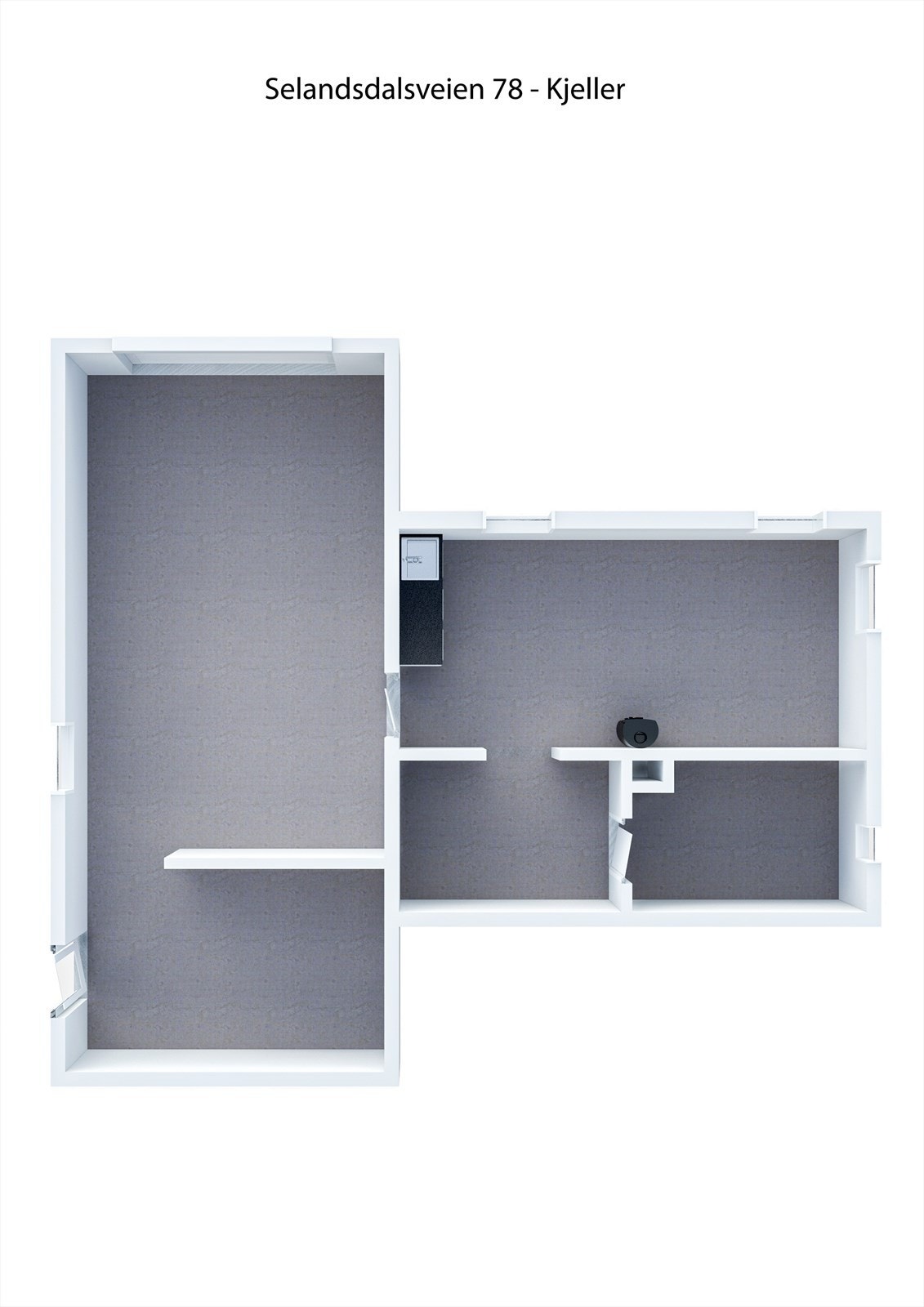 Plantegning - kjeller Galleribilde