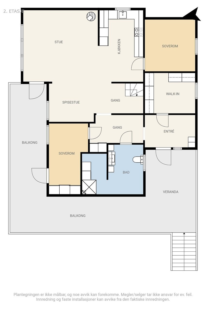 Planskisse 2.etasje. Galleribilde