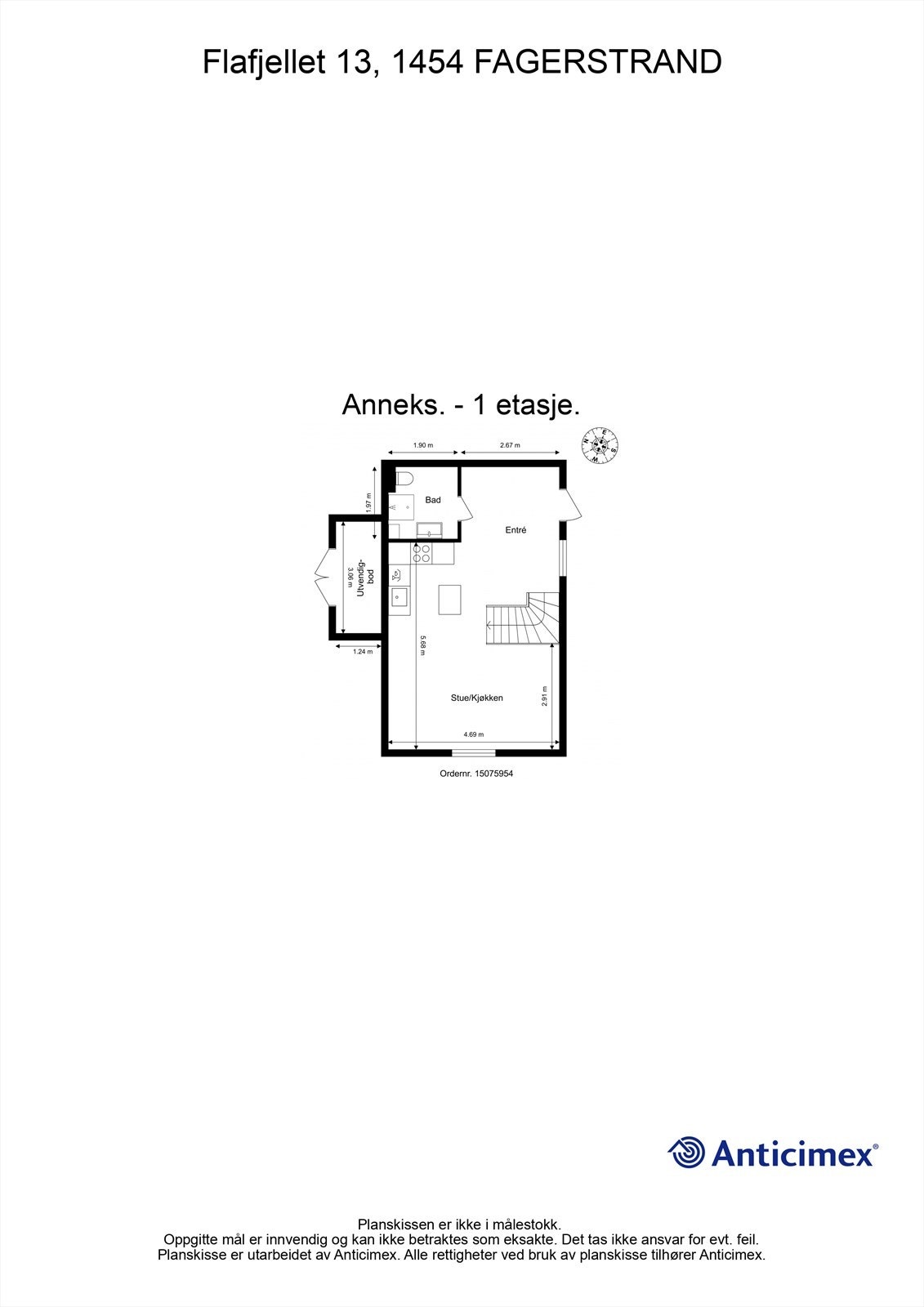 Plantegning 1.etasje anneks Galleribilde