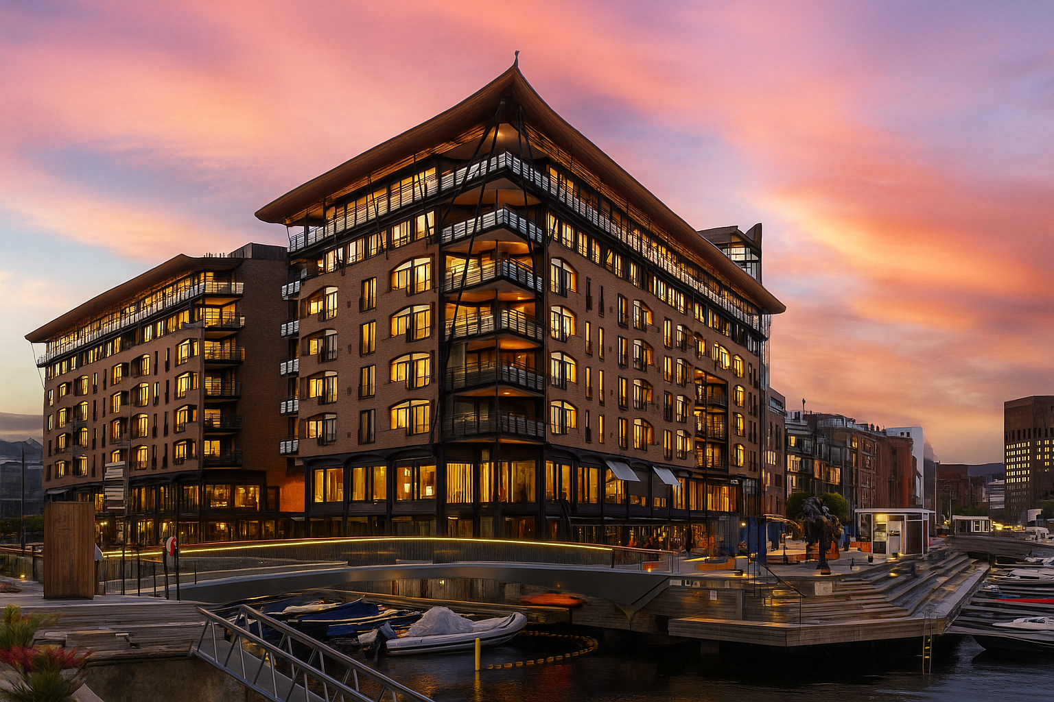 Velkommen til Stranden 73 - ytterst på Aker Brygge. Galleribilde