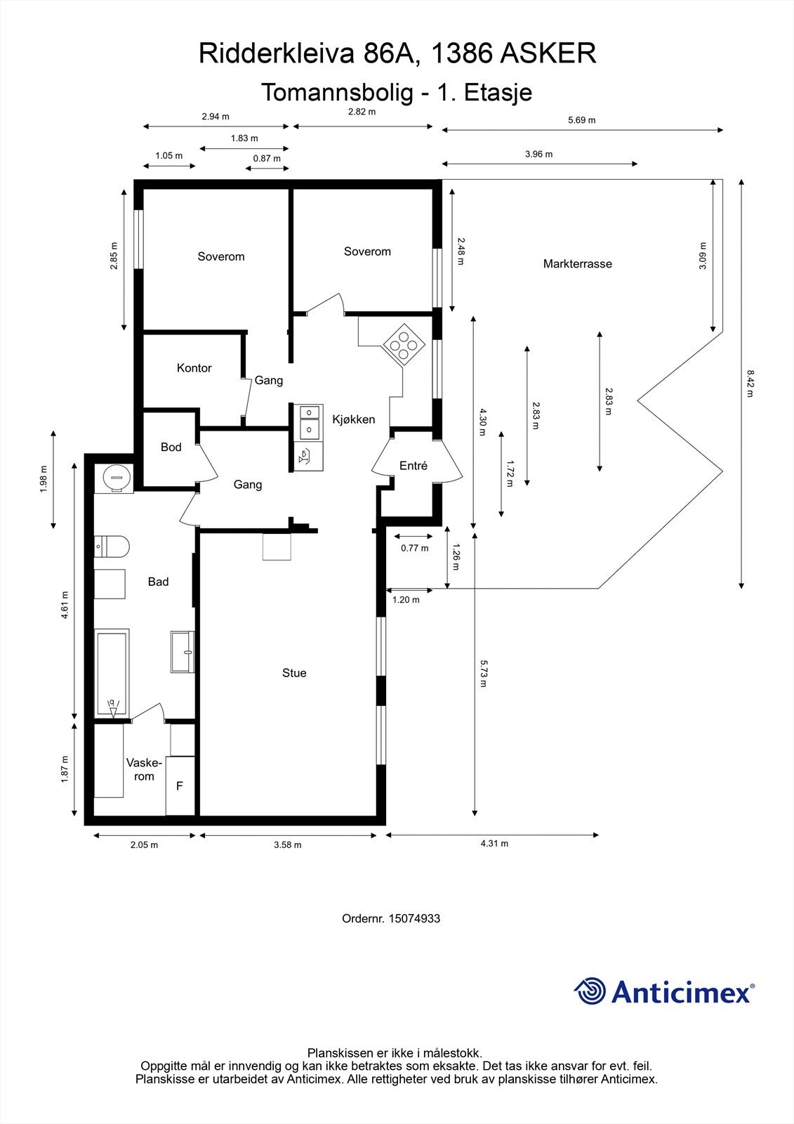 Plantegning Galleribilde