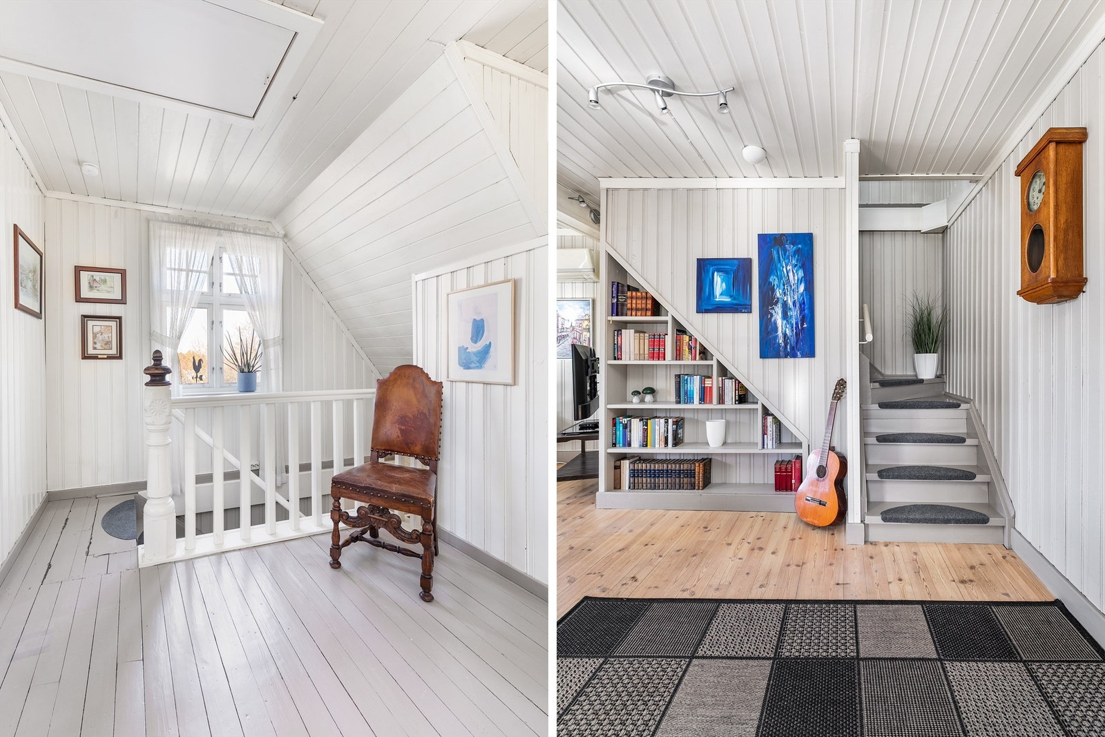 Uisolert kaldtloft er tilgjengelig via luke over gangen. Loftet benyttes i dag til lagring. Galleribilde