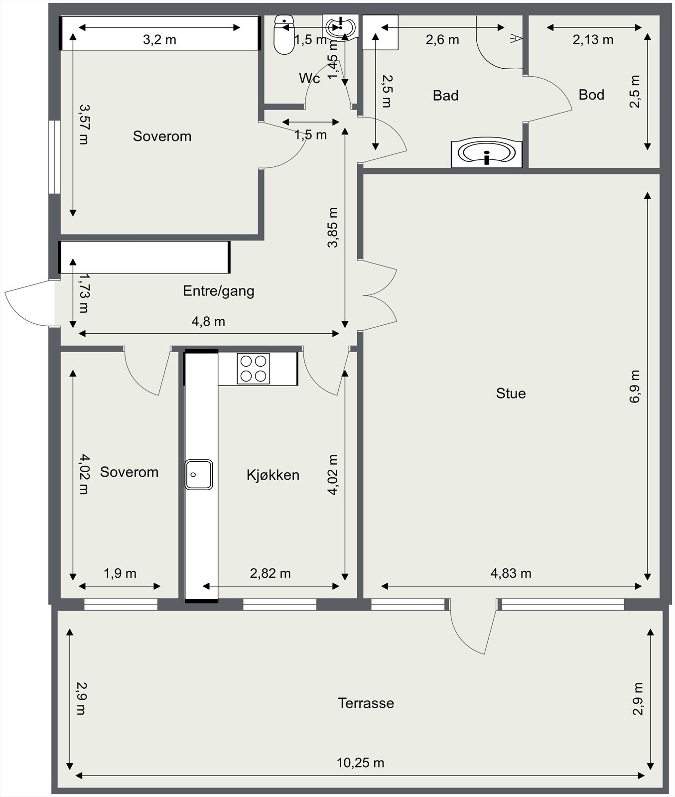 Plantegning Galleribilde