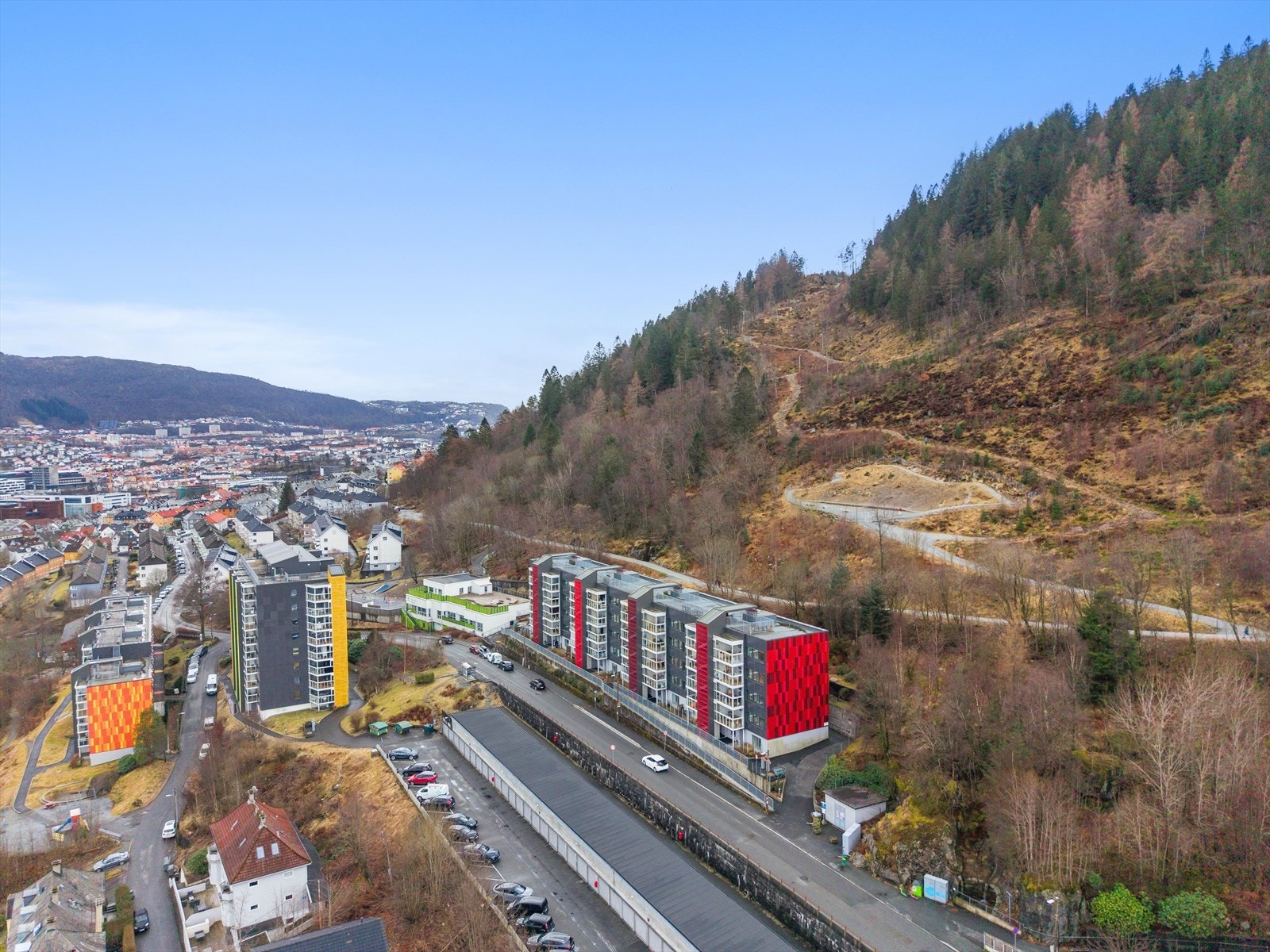 Løvstien ligger rett bak leiligheten . Galleribilde