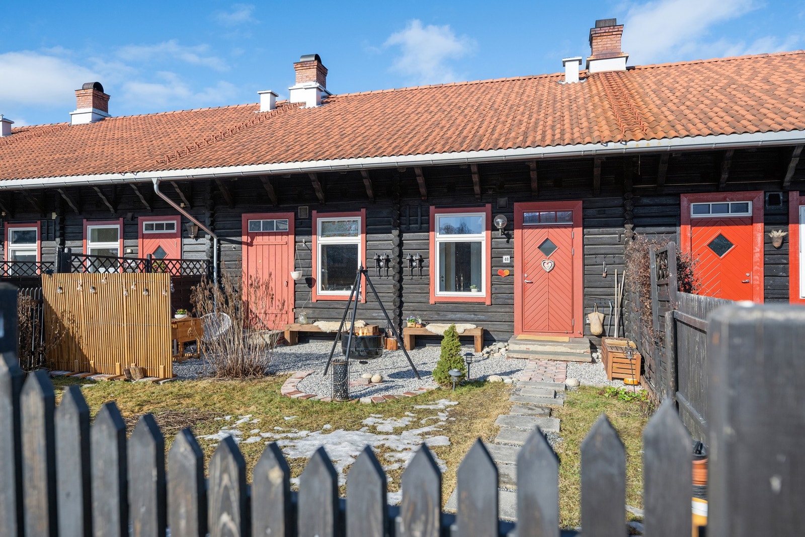 Hagen er pent opparbeidet og planert i 2024. Galleribilde