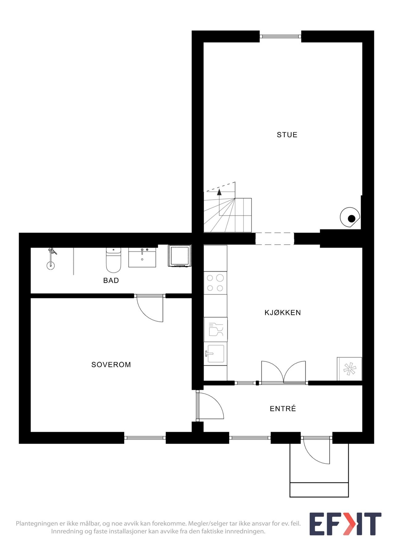 Plantegning 1.etasje Galleribilde