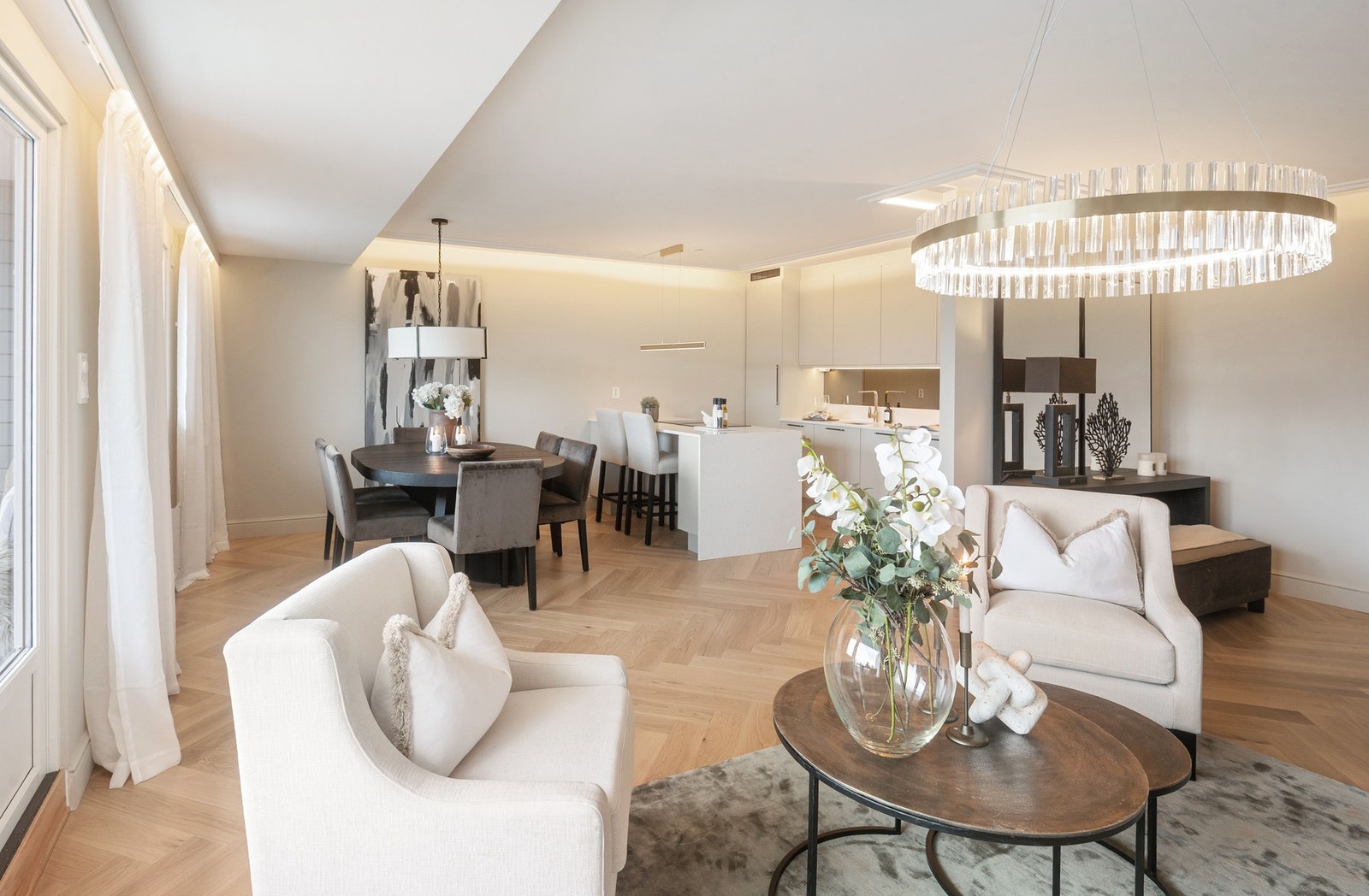 Leiligheten har en optimal planløsning med flere møbleringsmuligheter. Galleribilde
