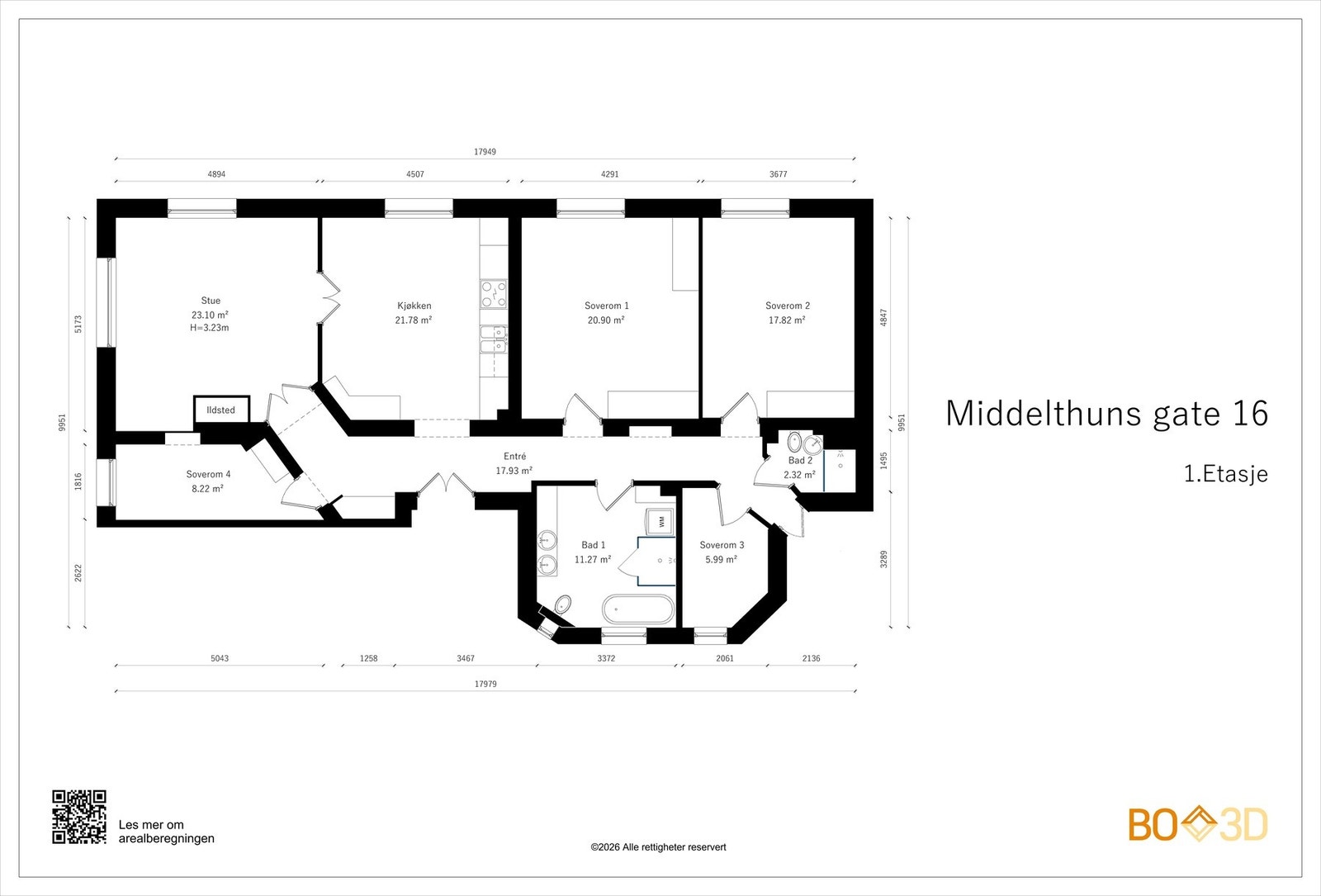 Plantegning Galleribilde