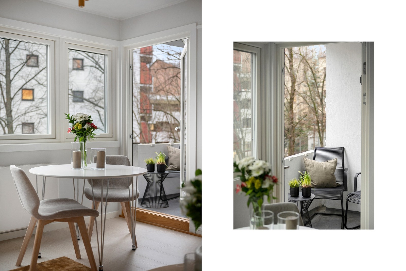 Stuen har plass til spisebord. Galleribilde