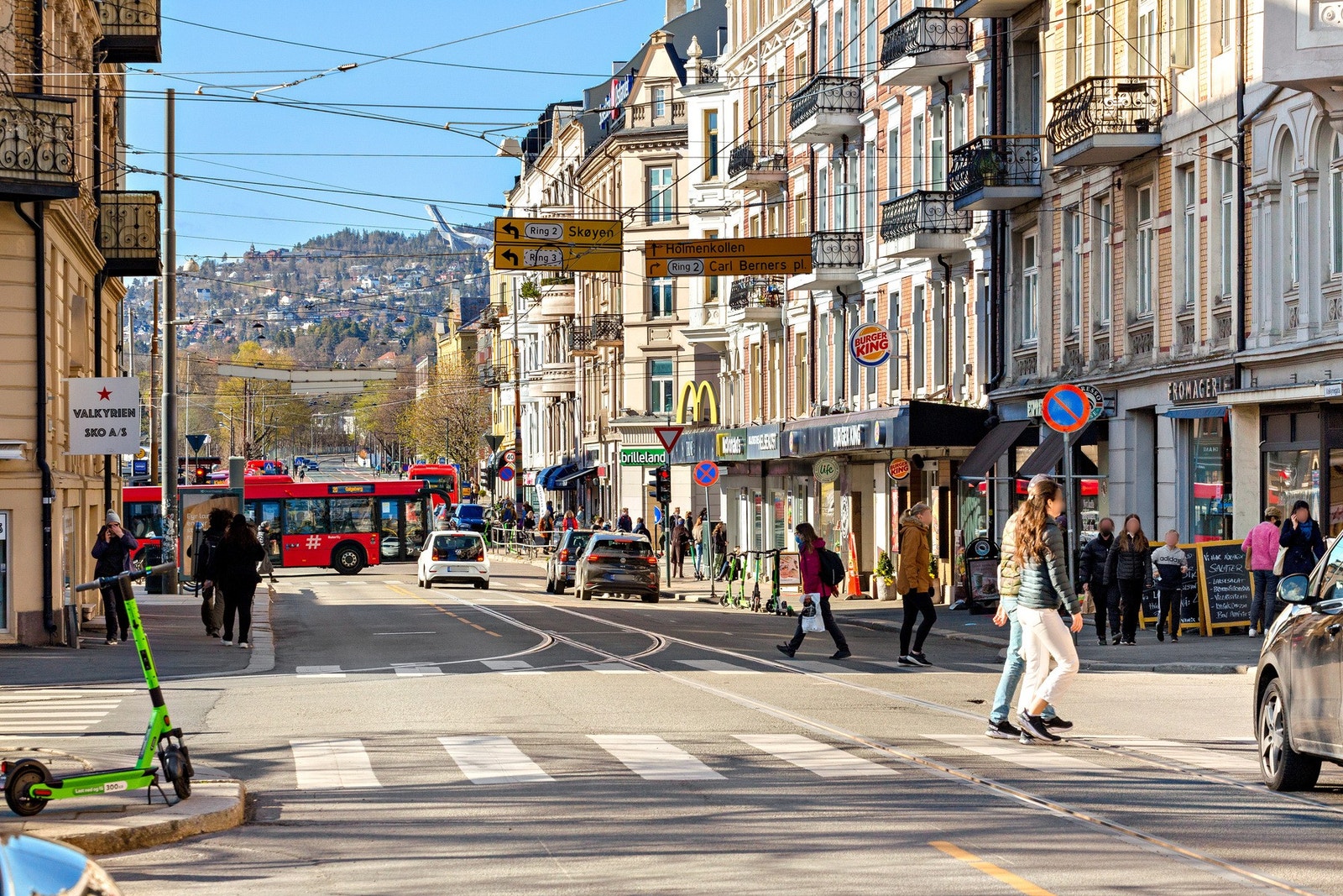 Bogstadveien som er en av Oslo´s mest populære handlegater. Galleribilde