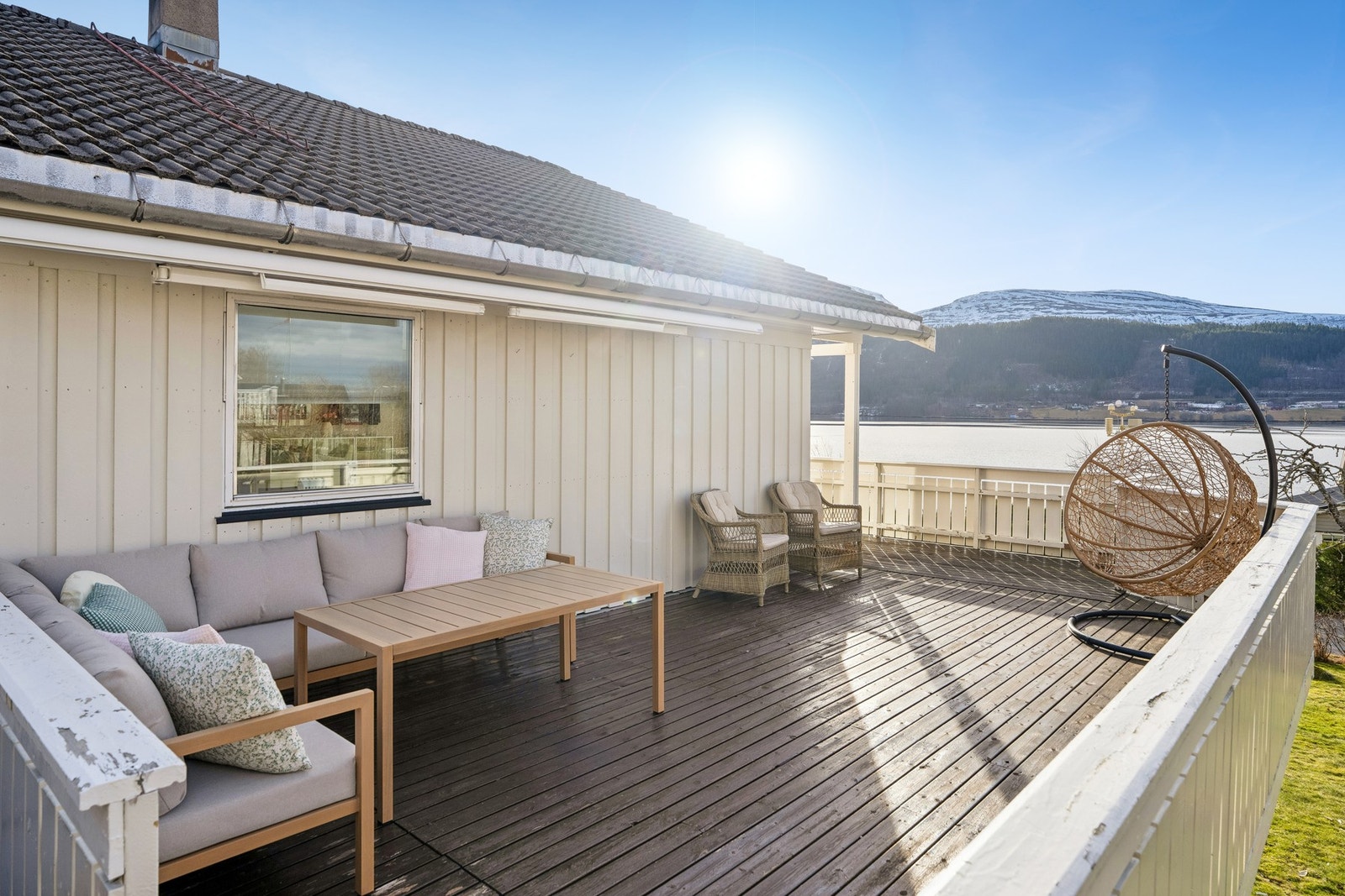 Boligen har gode solforhold. Galleribilde