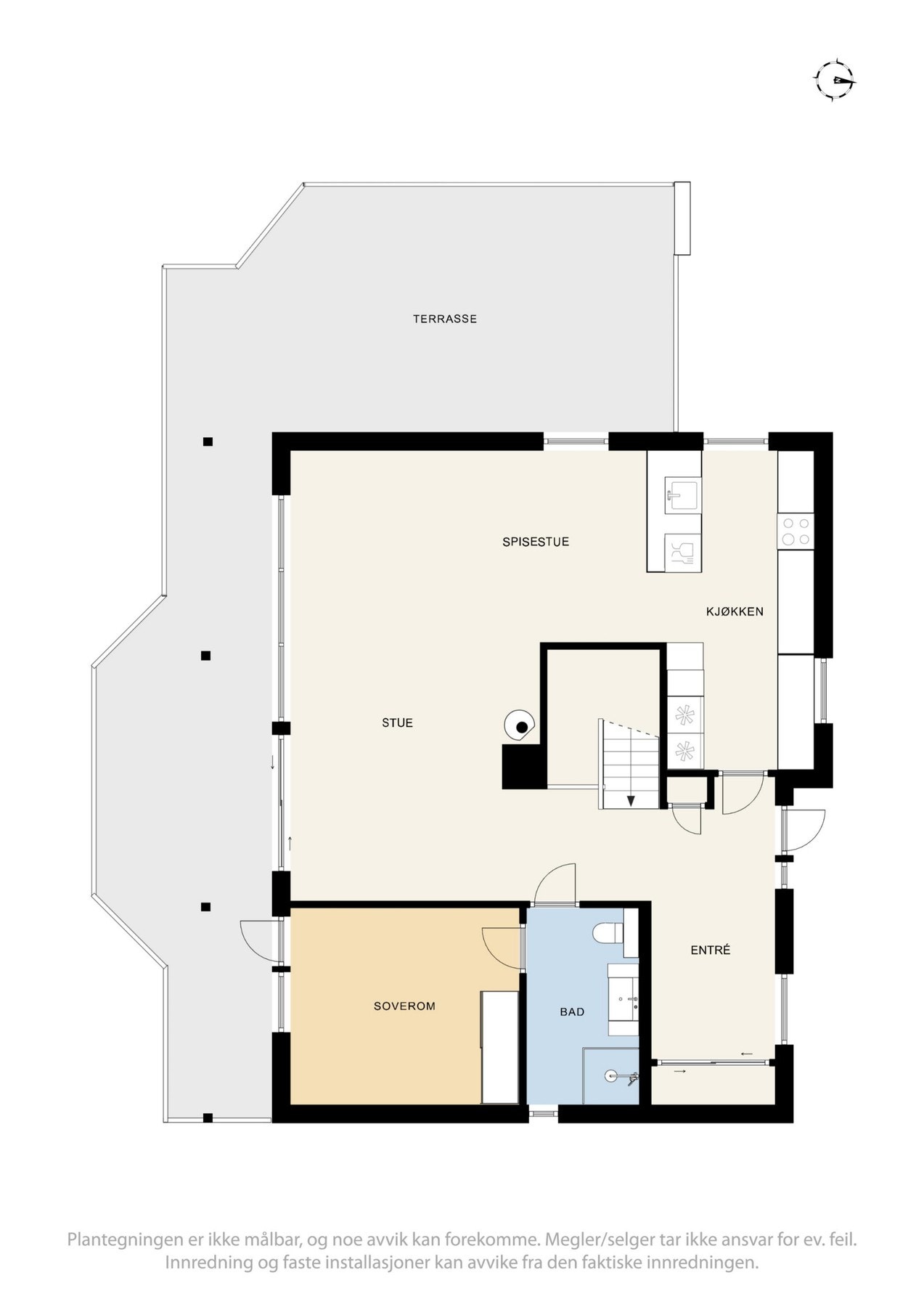 Plantegning 1. etasje. Galleribilde