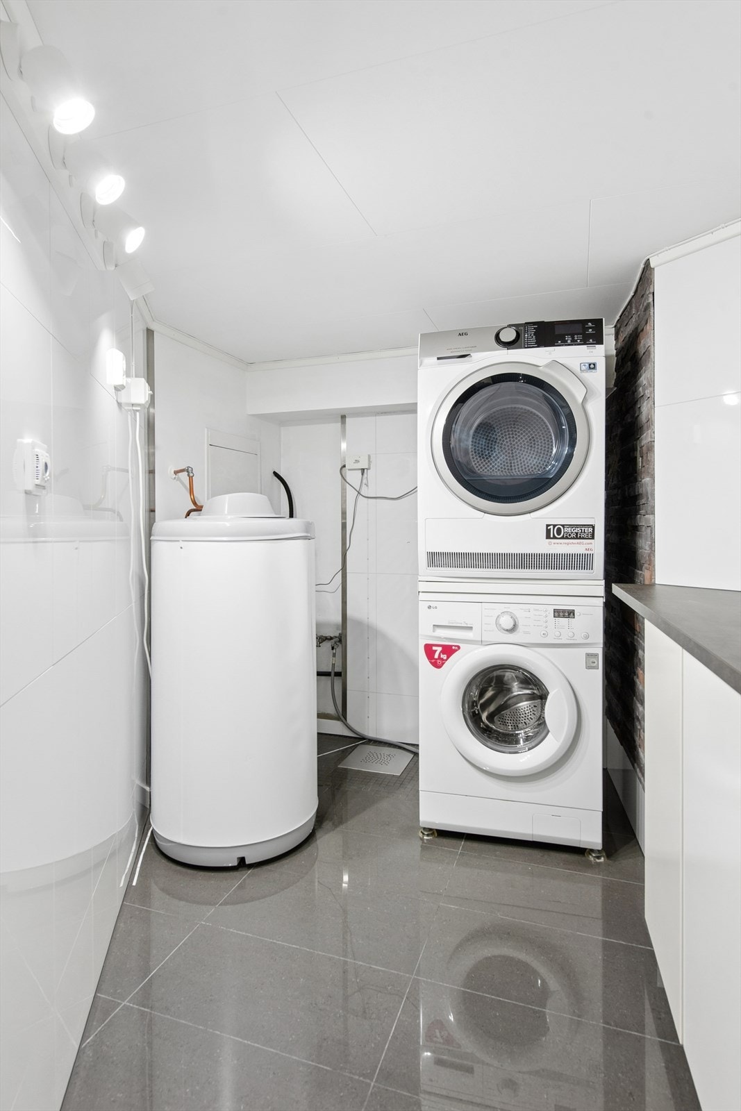 Vaskerom i kjelleretasjen. Galleribilde