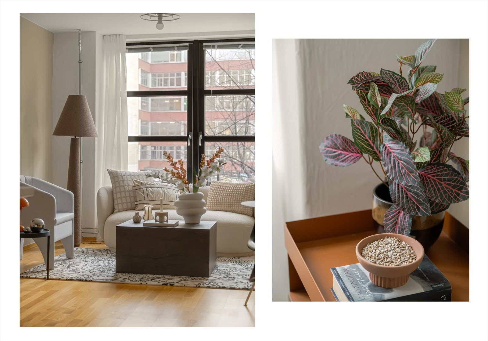 Store vindusflater slipper inn rikelig med naturlig lys som gjør at man får et luftig uttrykk. Galleribilde