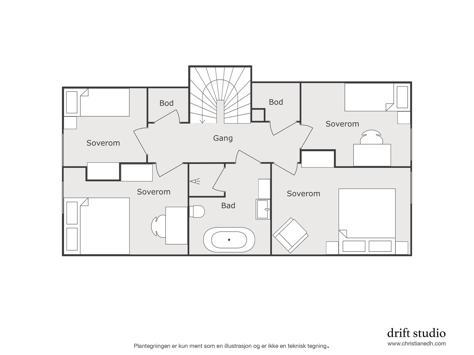 Plantegning 2. etasje. Galleribilde