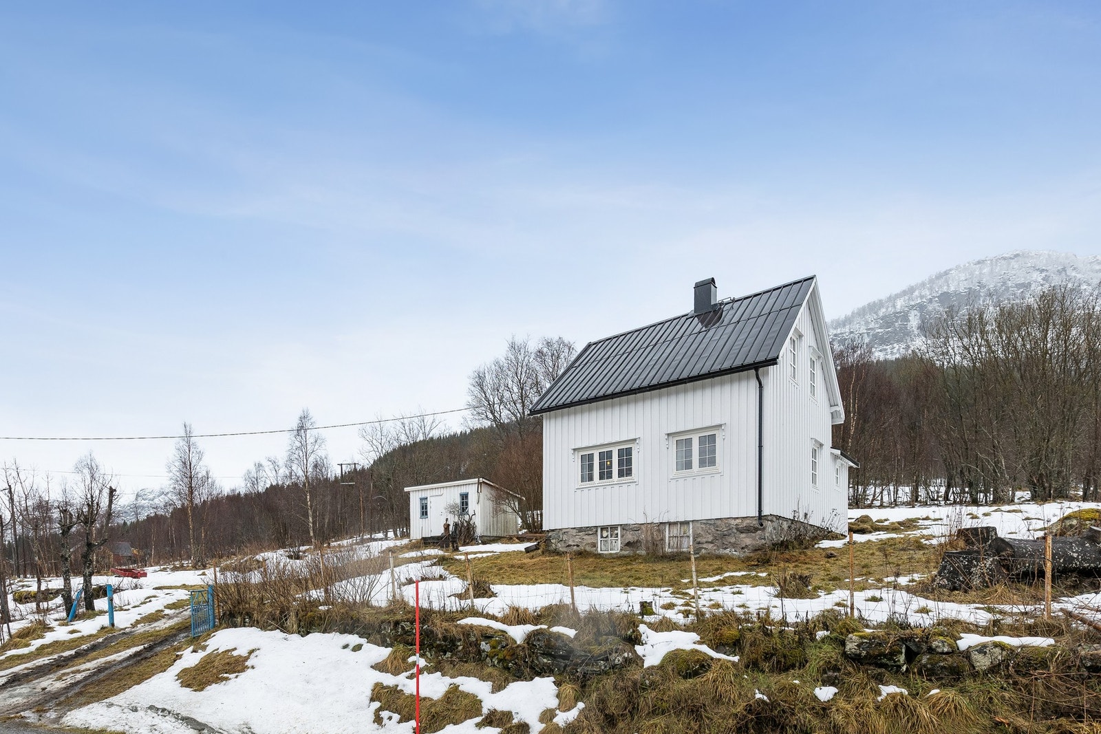 Slik ser det ut fra veien. Galleribilde