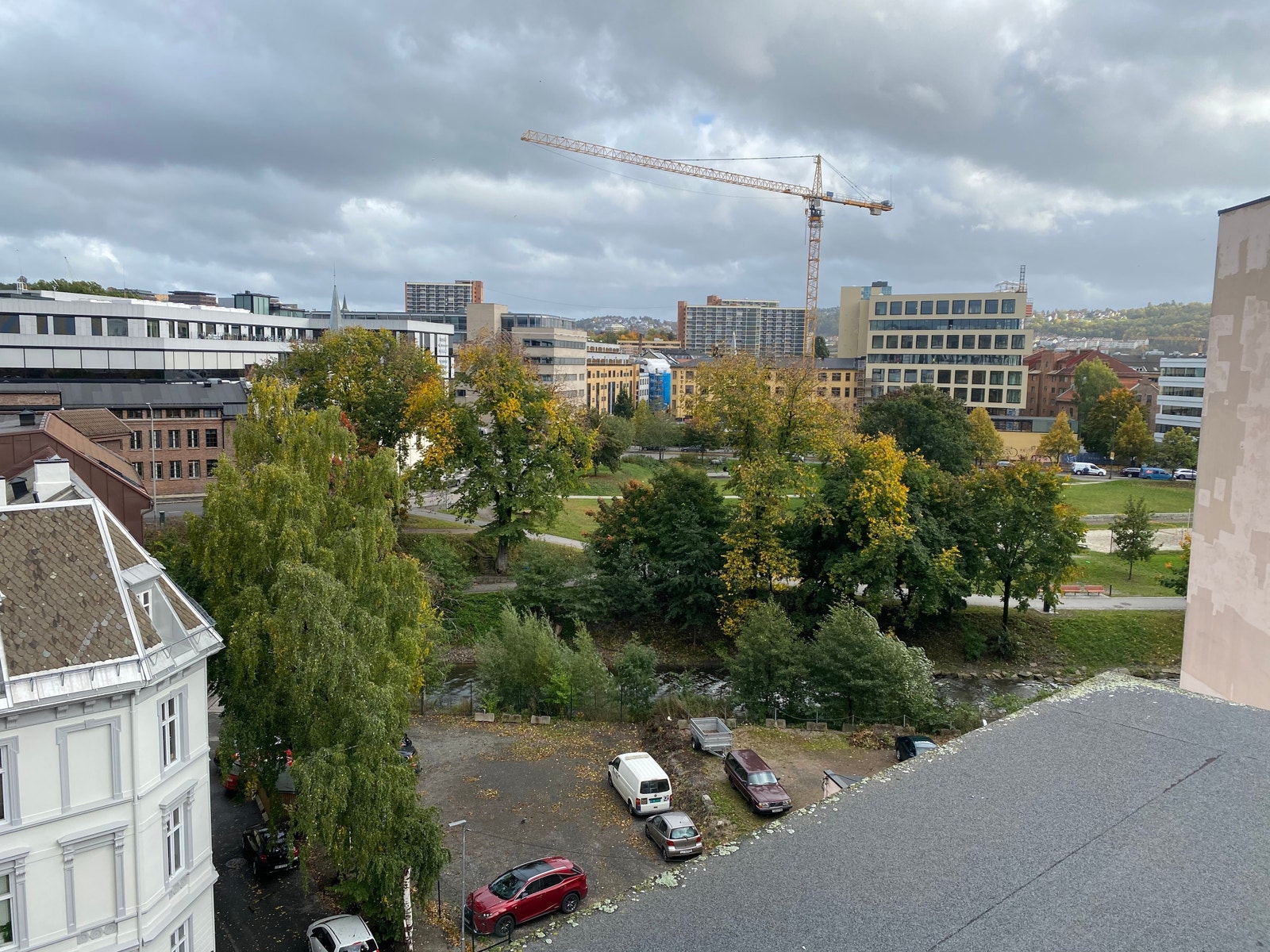 Utsikt fra leiligheten. Galleribilde