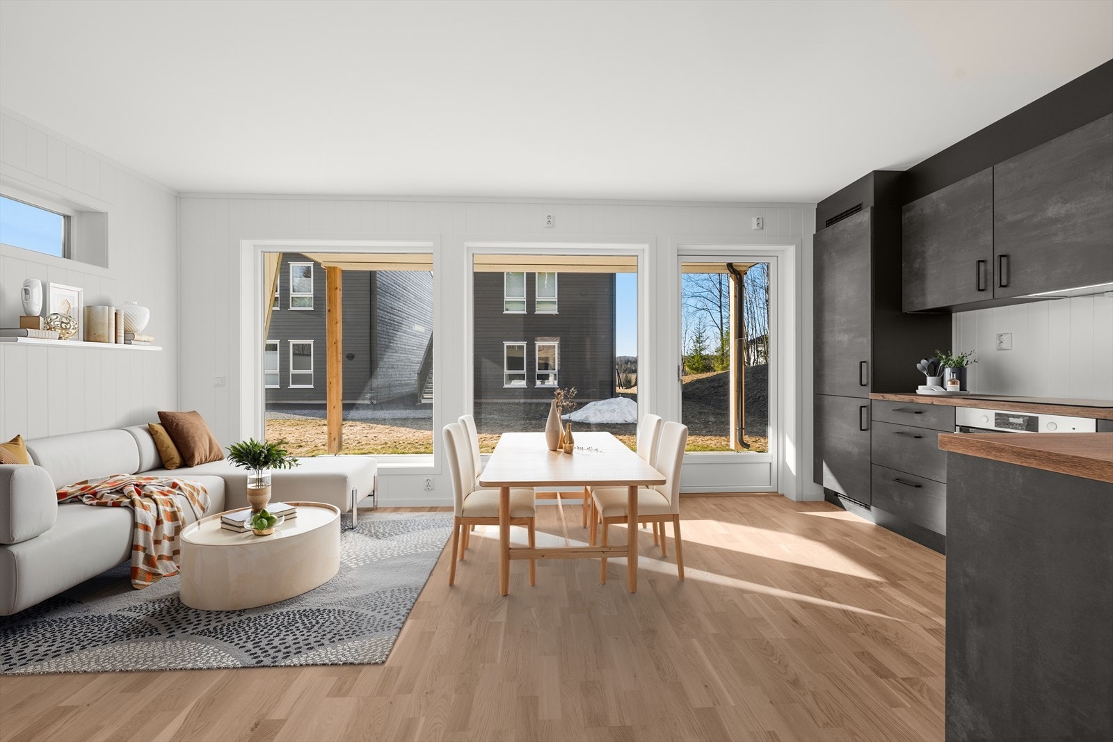 Nyoppført og delikat leilighet i tomannsbolig i populært prosjekt. Galleribilde