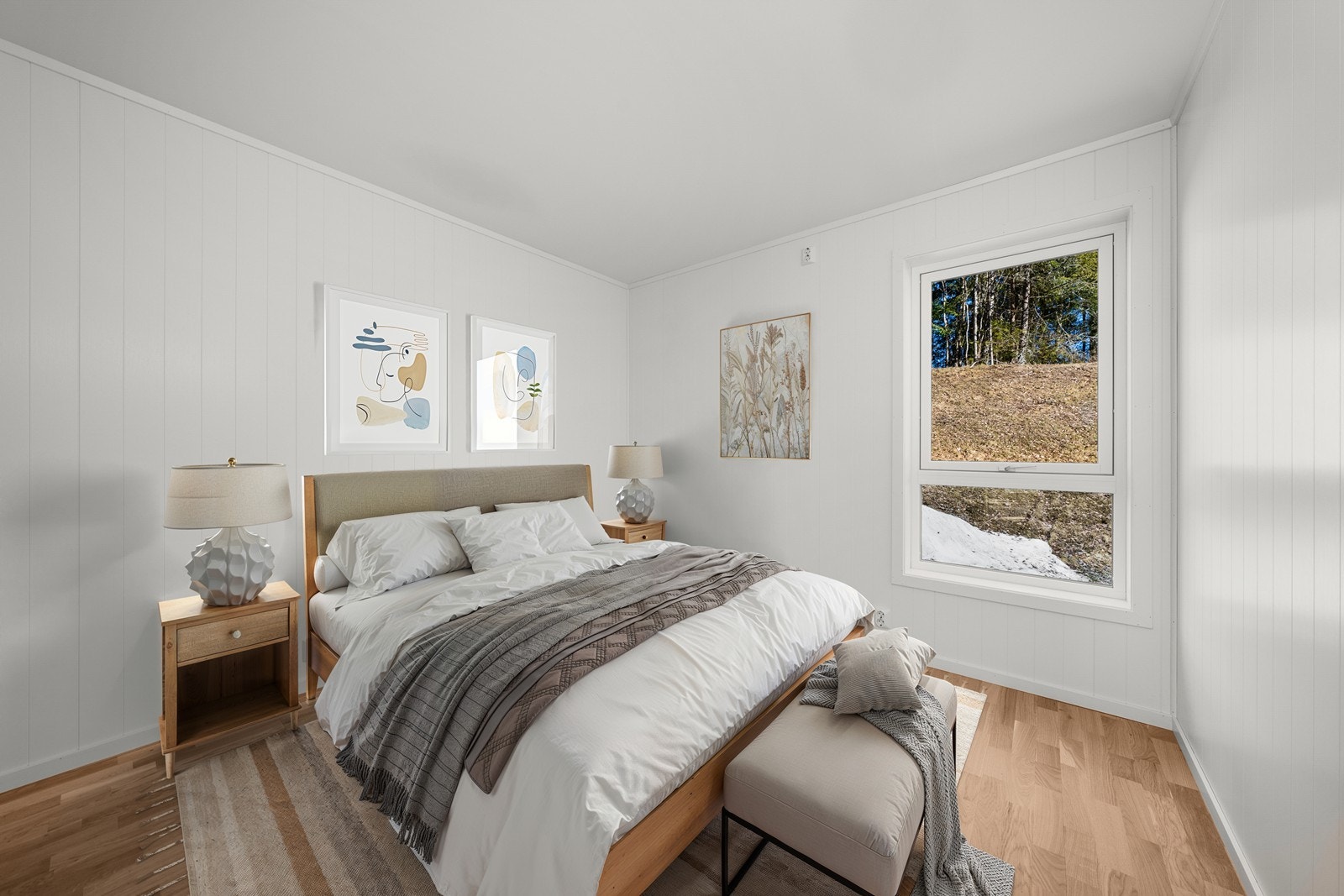 Hovedsoverom - digitalt møblert. Galleribilde