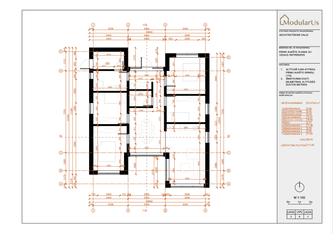 Plantegning Galleribilde