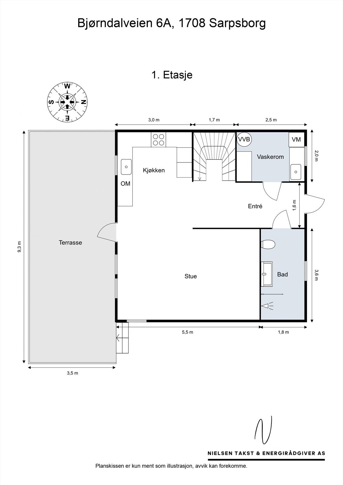 Veiledende skisse av 1. etasje. Galleribilde