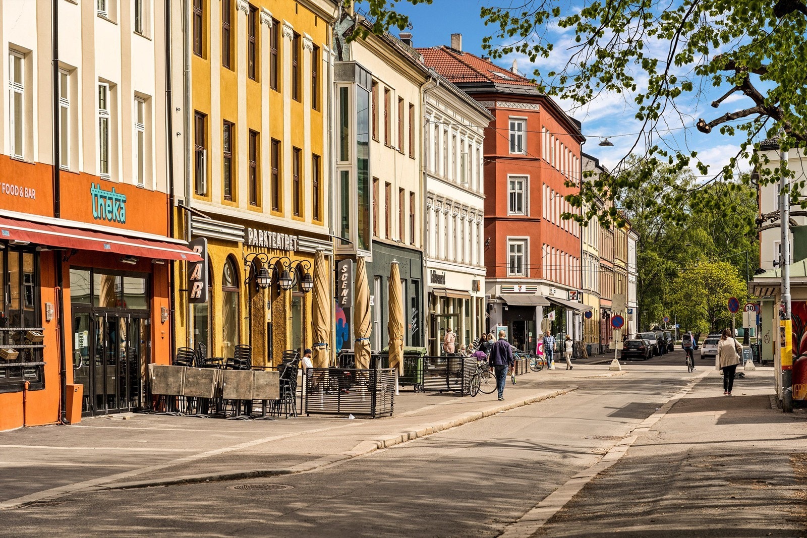 Det er kort vei til Grünerløkkas yrende byliv med en rekke spisesteder, kaféer og nisjebutikker. Galleribilde