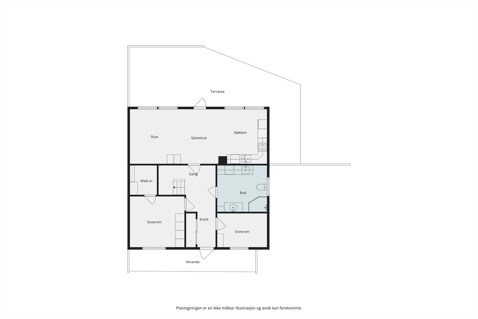 Plantegning 1. etasje. Galleribilde
