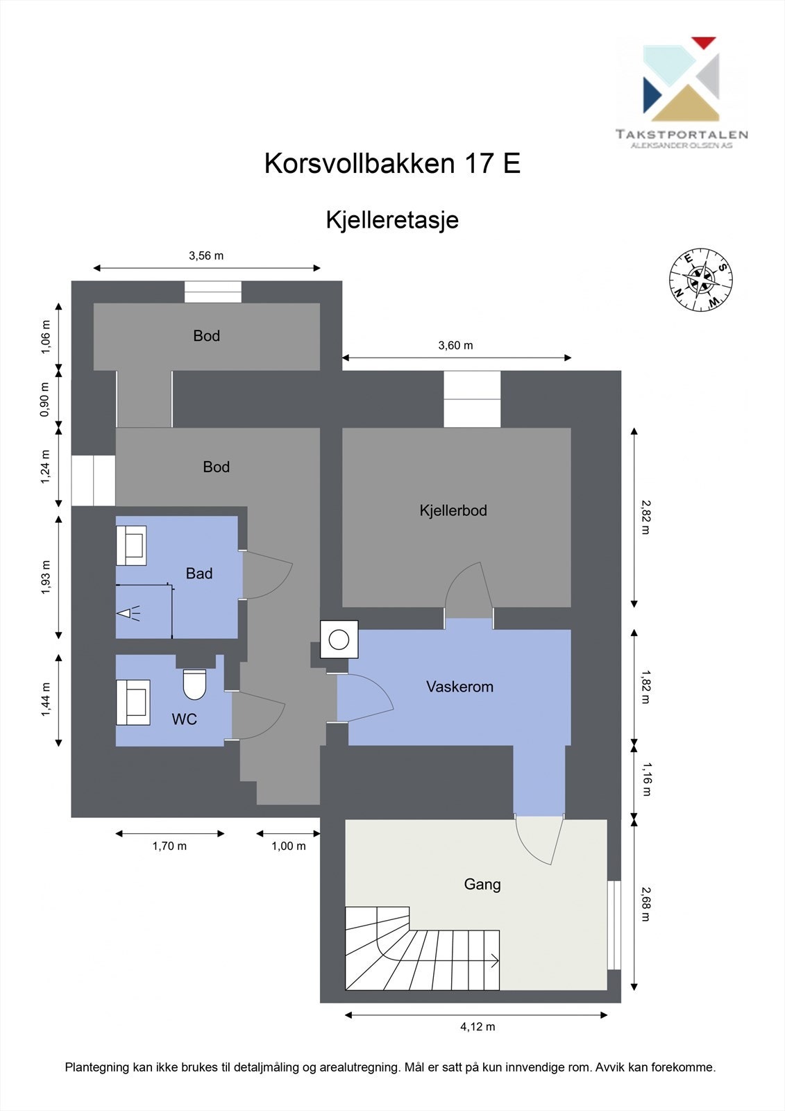 Plantegning kjeller. Galleribilde