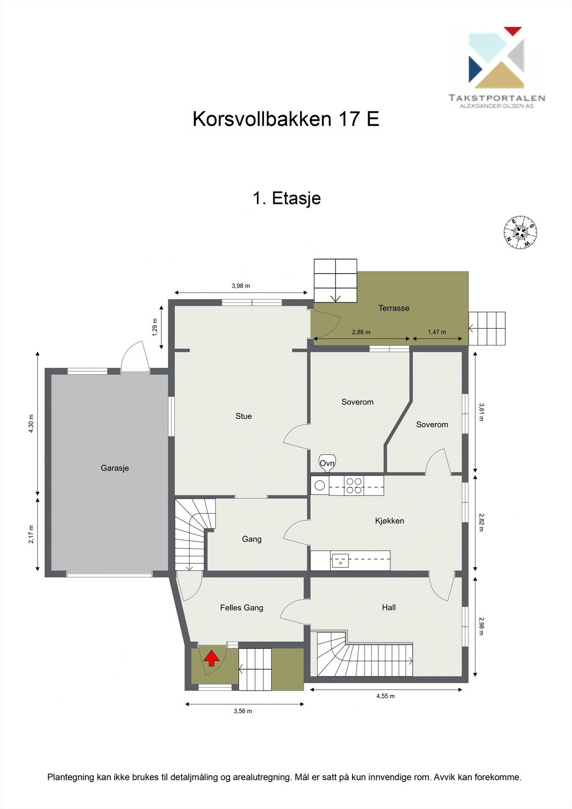 Plantegning 1. etasje - Dagens løsning Galleribilde