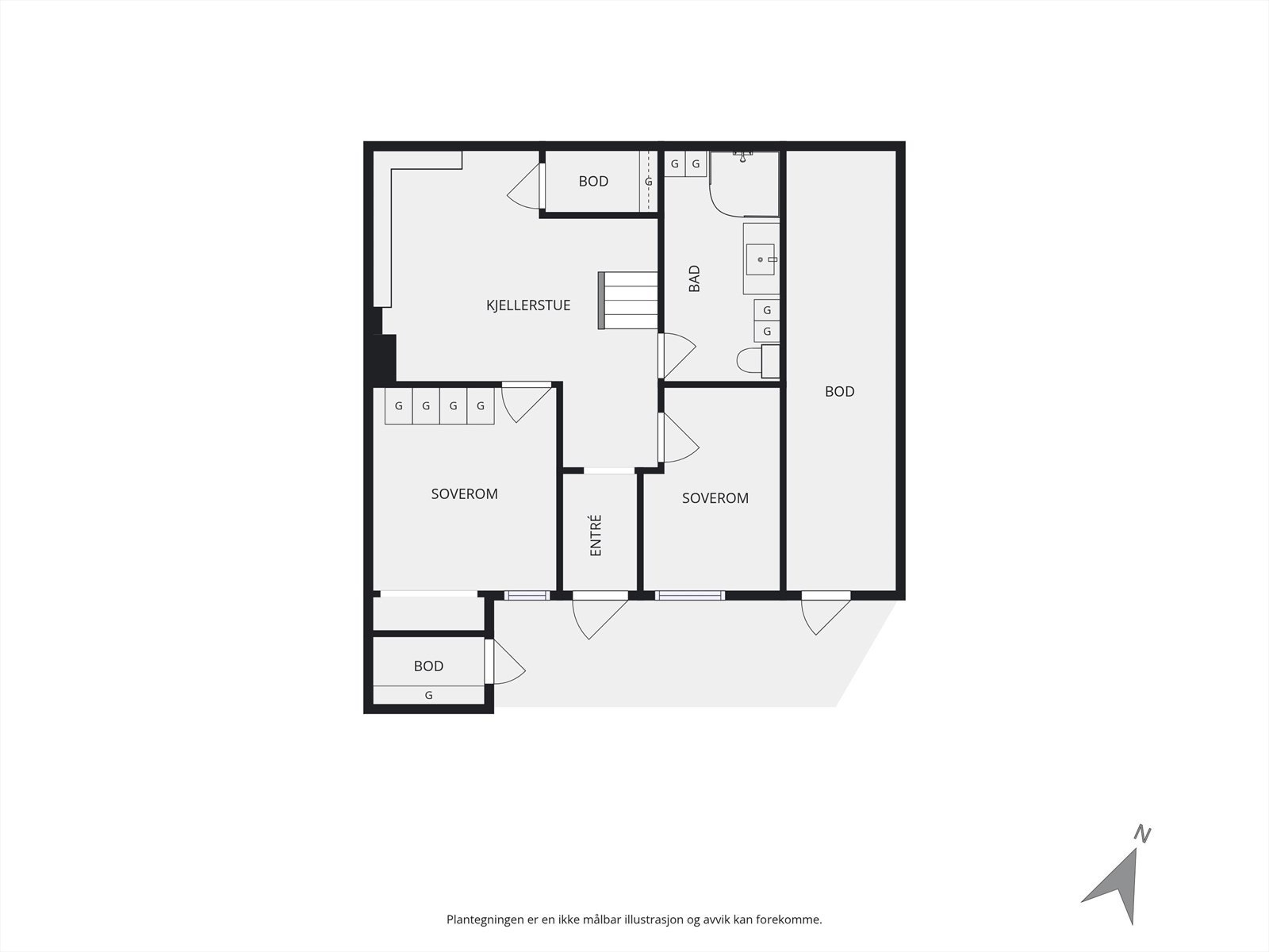 Planskisse | Underetasje Galleribilde