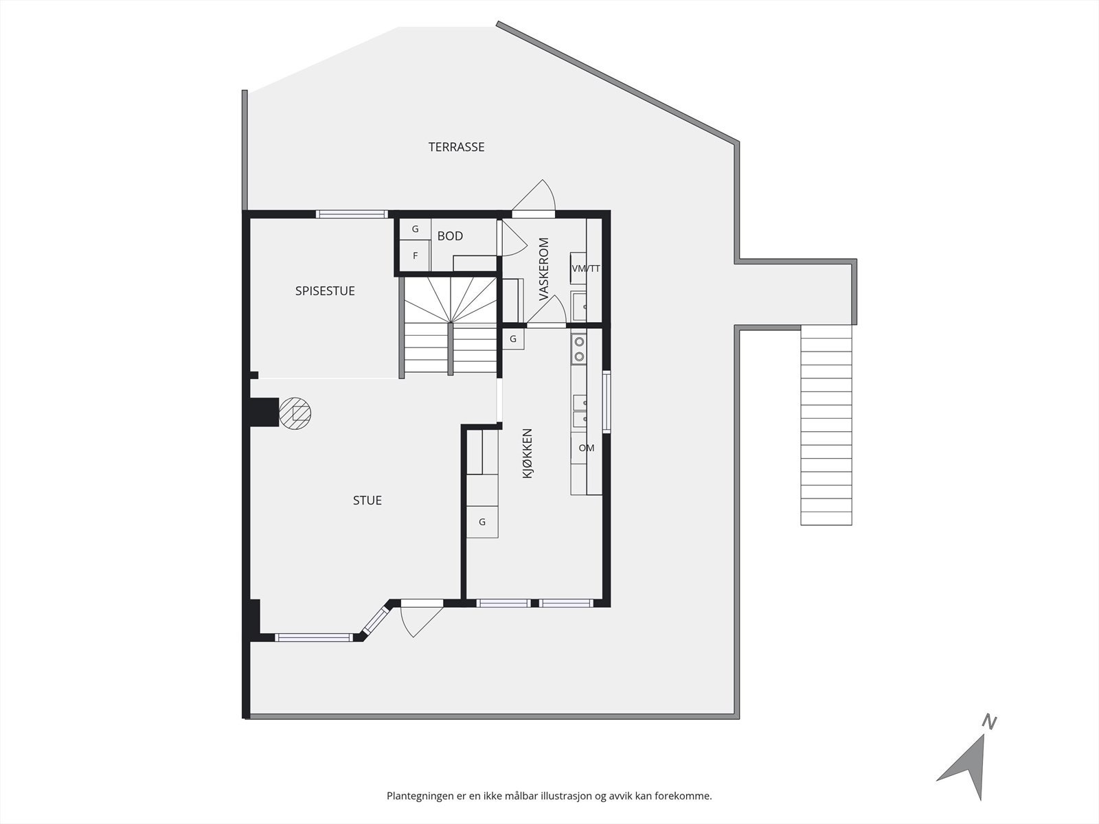 Planskisse | Hovedetasje Galleribilde