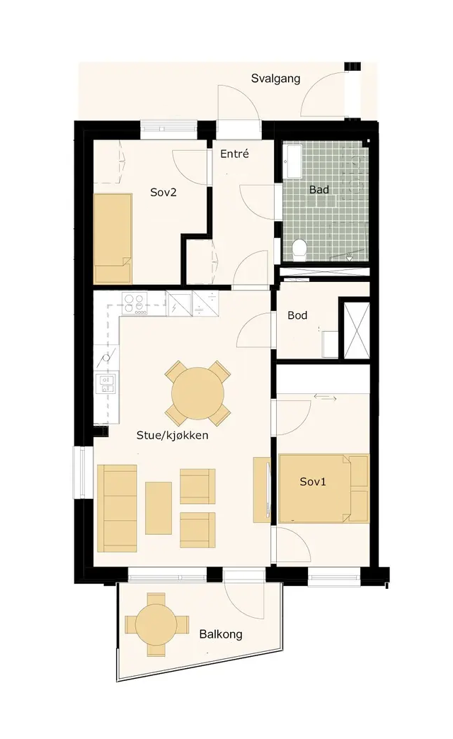 Plantegning Galleribilde