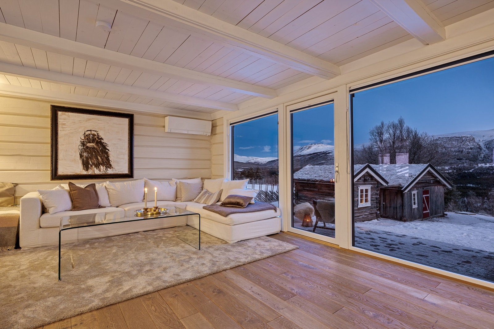 Hovedbygningen har et samlet areal på 136 kvm. Galleribilde